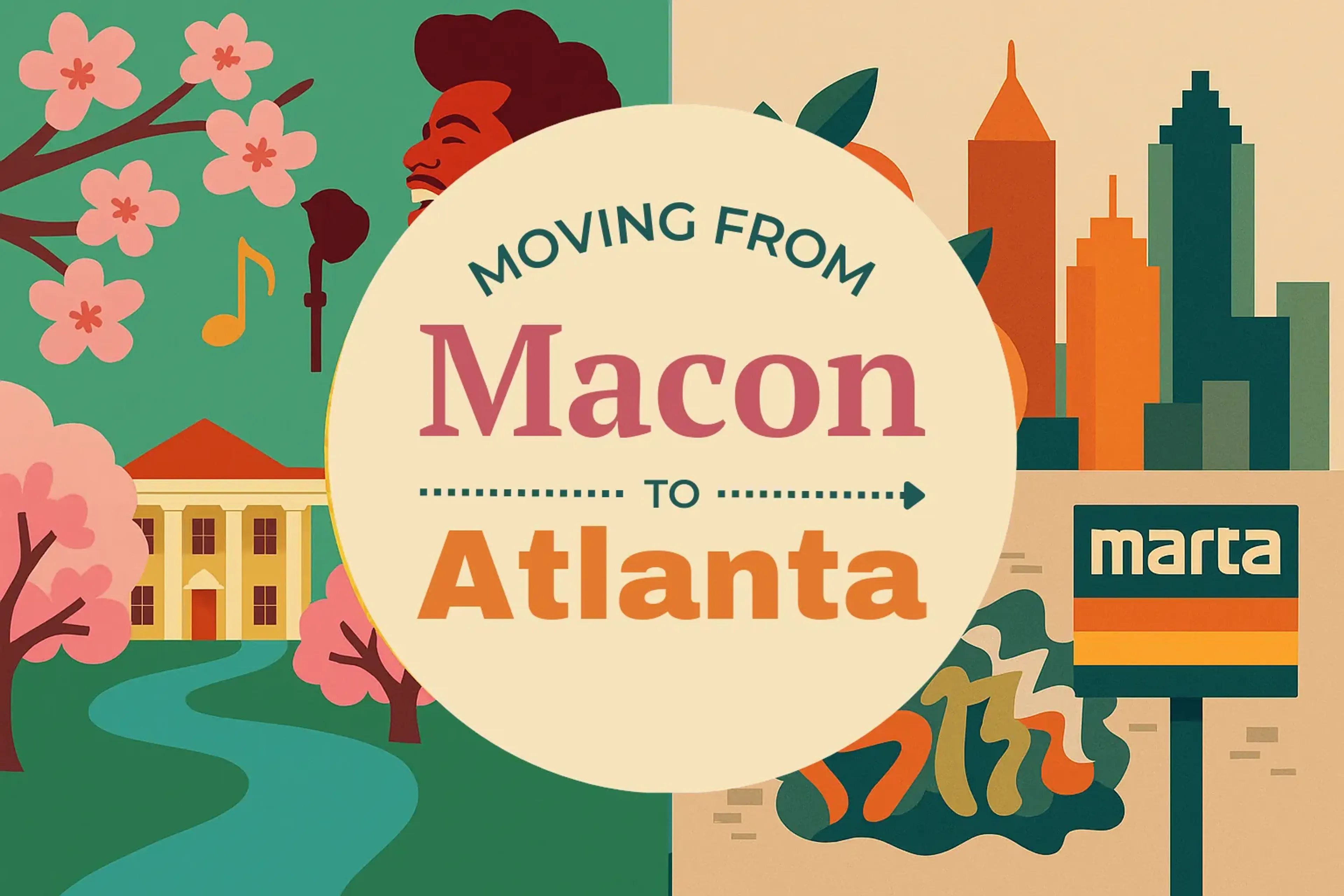 Side-by-side comparison of Macon to Atlanta moving companies