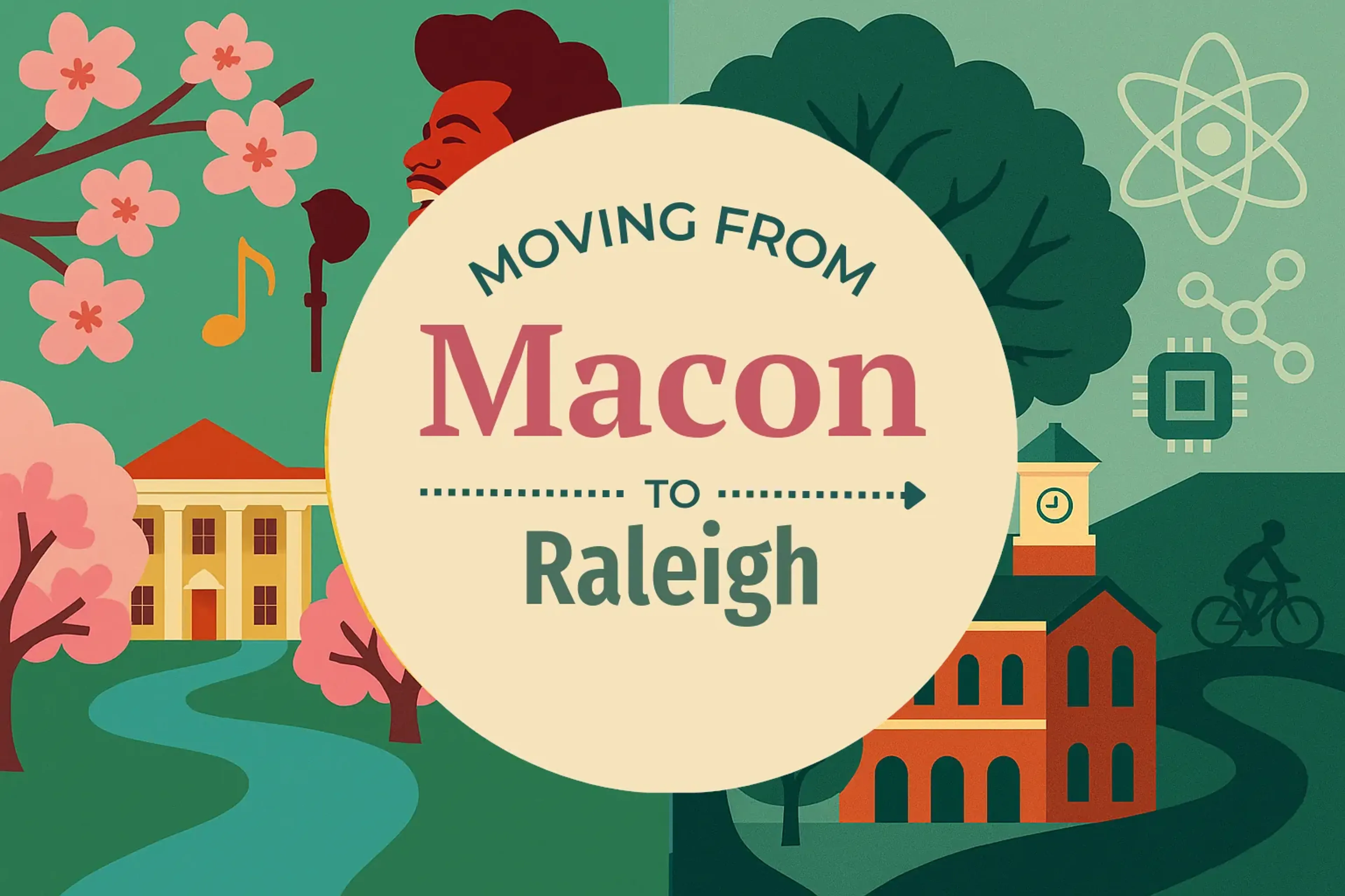 Side-by-side comparison of Macon to Raleigh moving companies