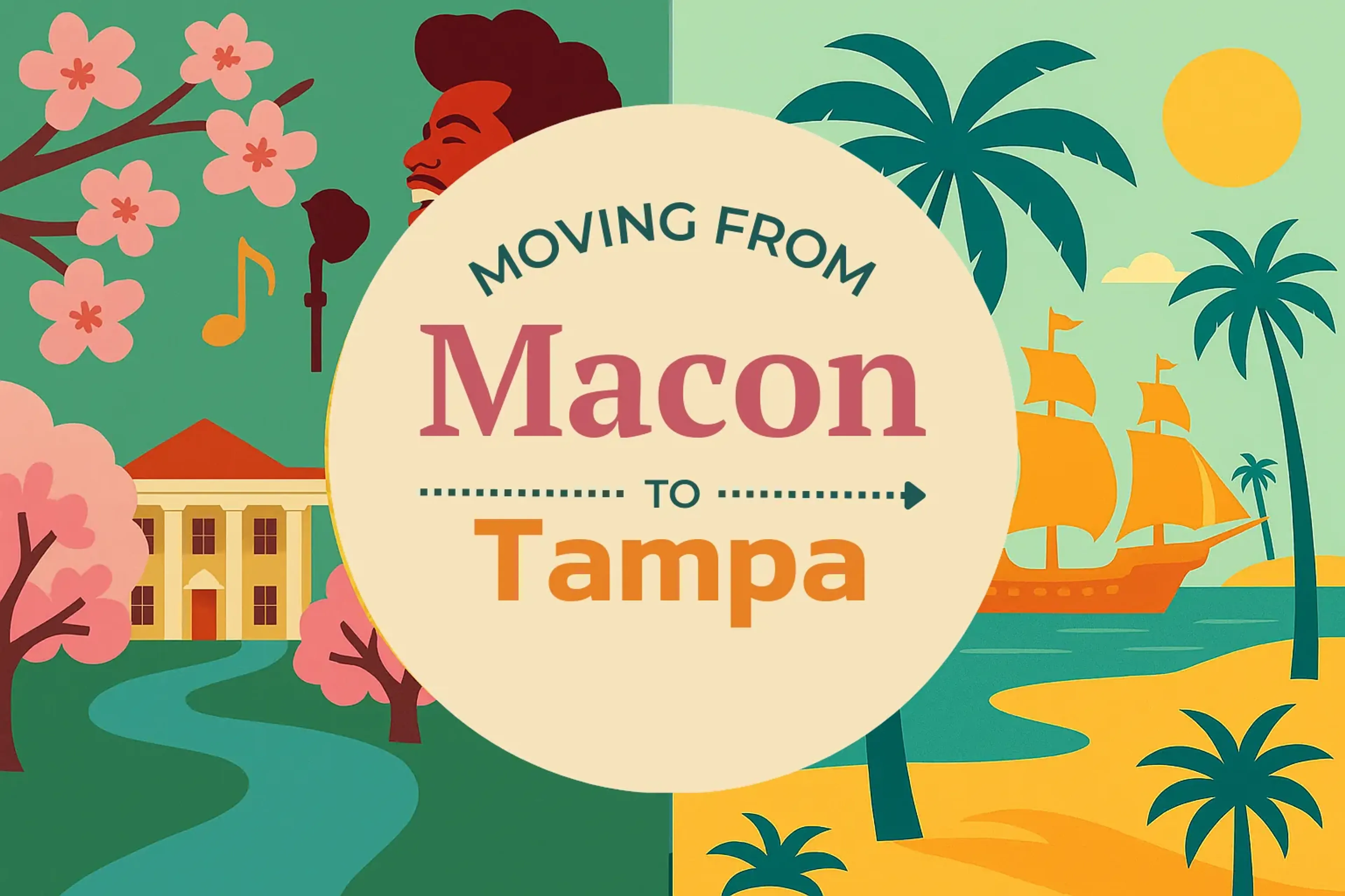 Side-by-side comparison of Macon to Tampa moving companies