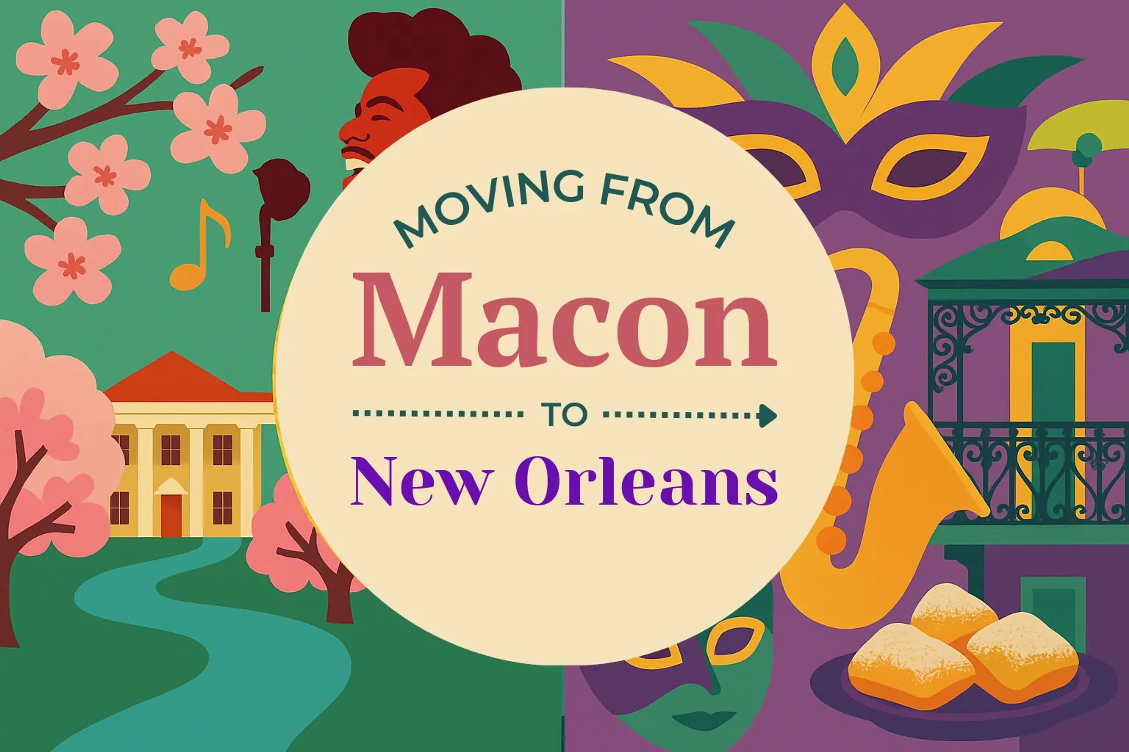 Side-by-side comparison of Macon to New Orleans moving companies