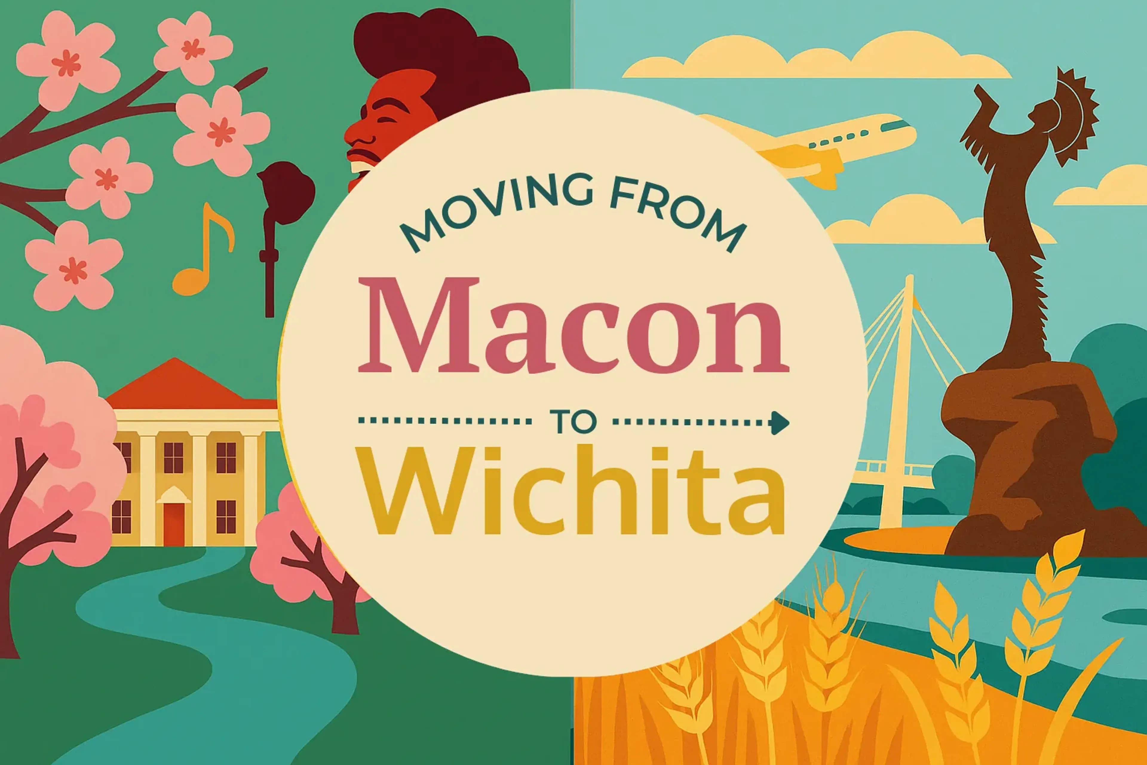 Side-by-side comparison of Macon to Wichita moving companies