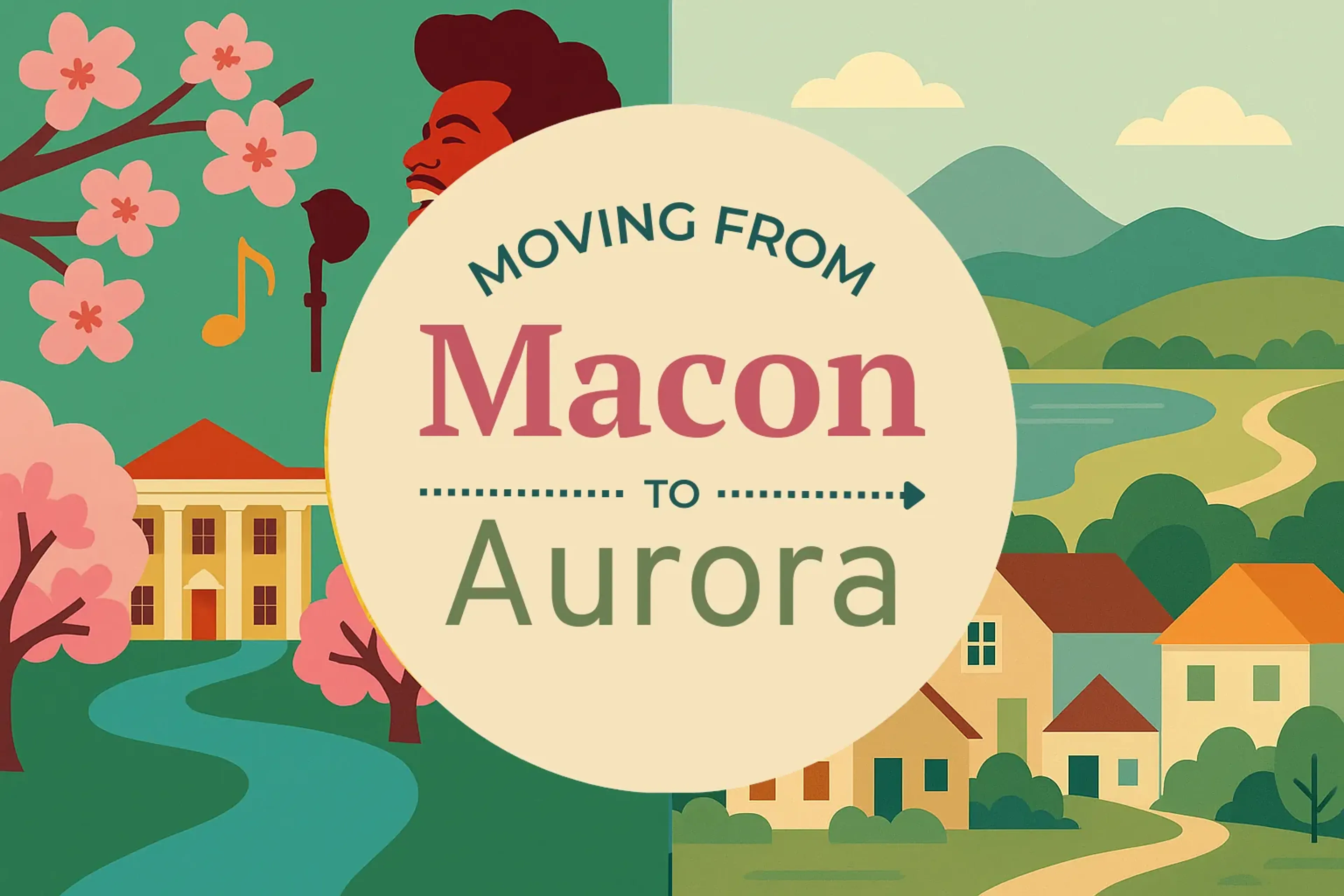 Side-by-side comparison of Macon to Aurora moving companies