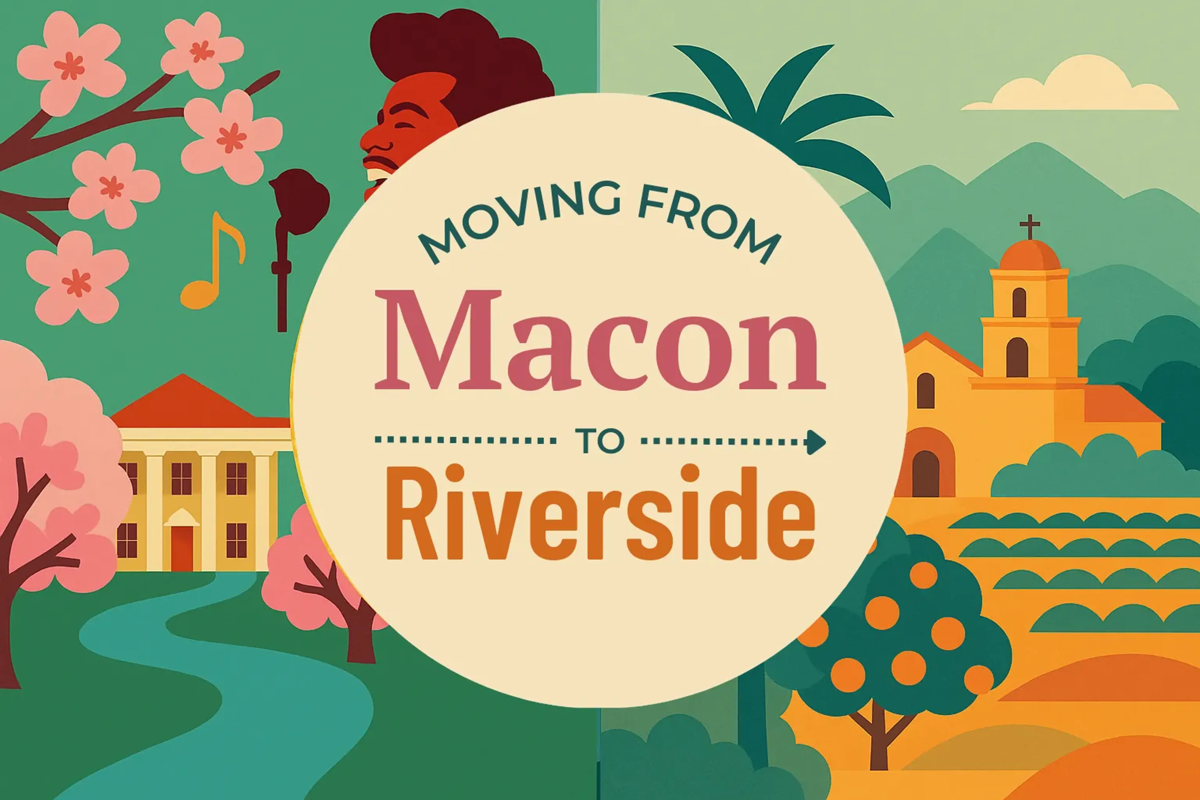 Side-by-side comparison of Macon to Riverside moving companies