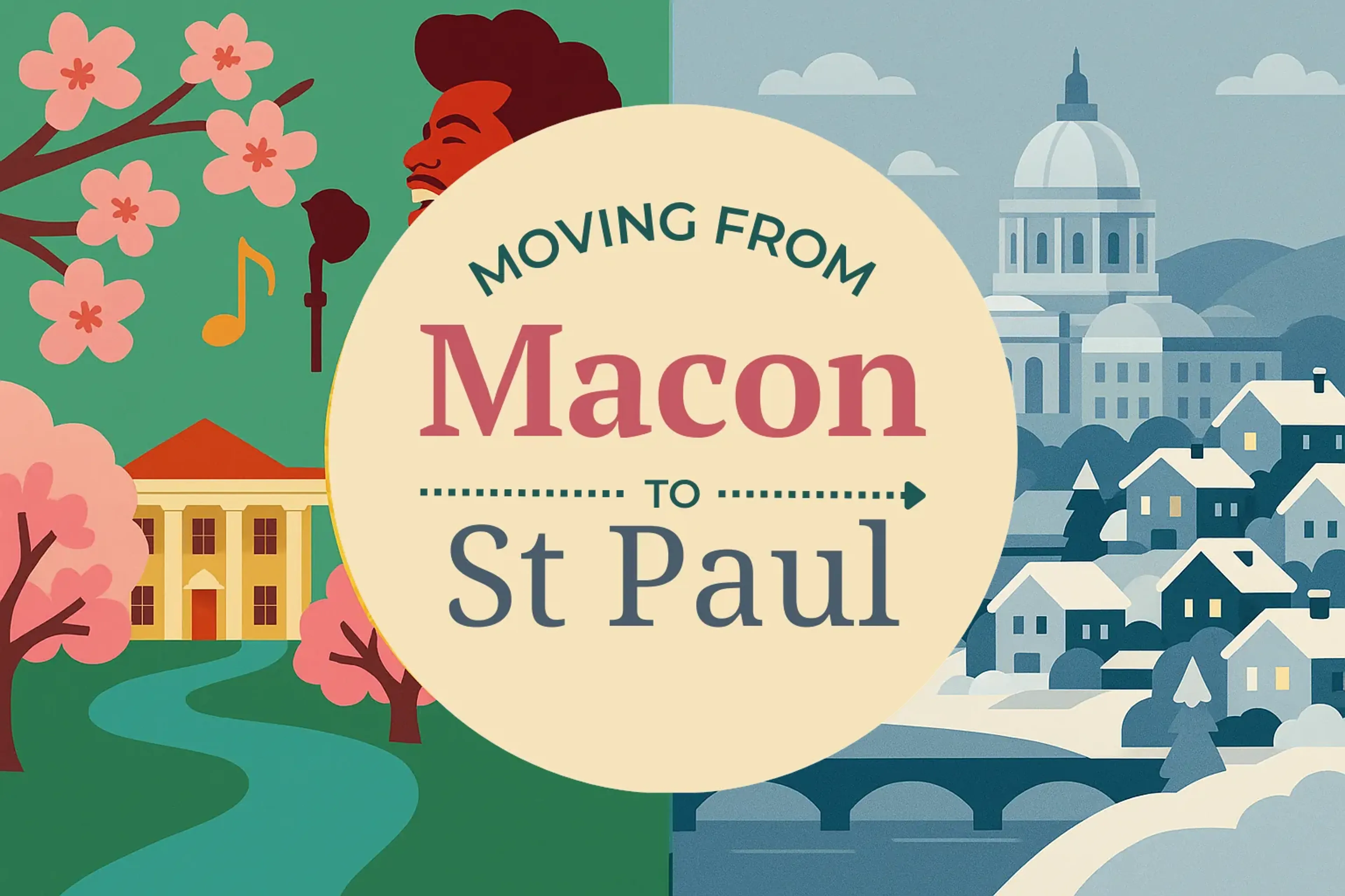 Side-by-side comparison of Macon to St. Paul moving companies