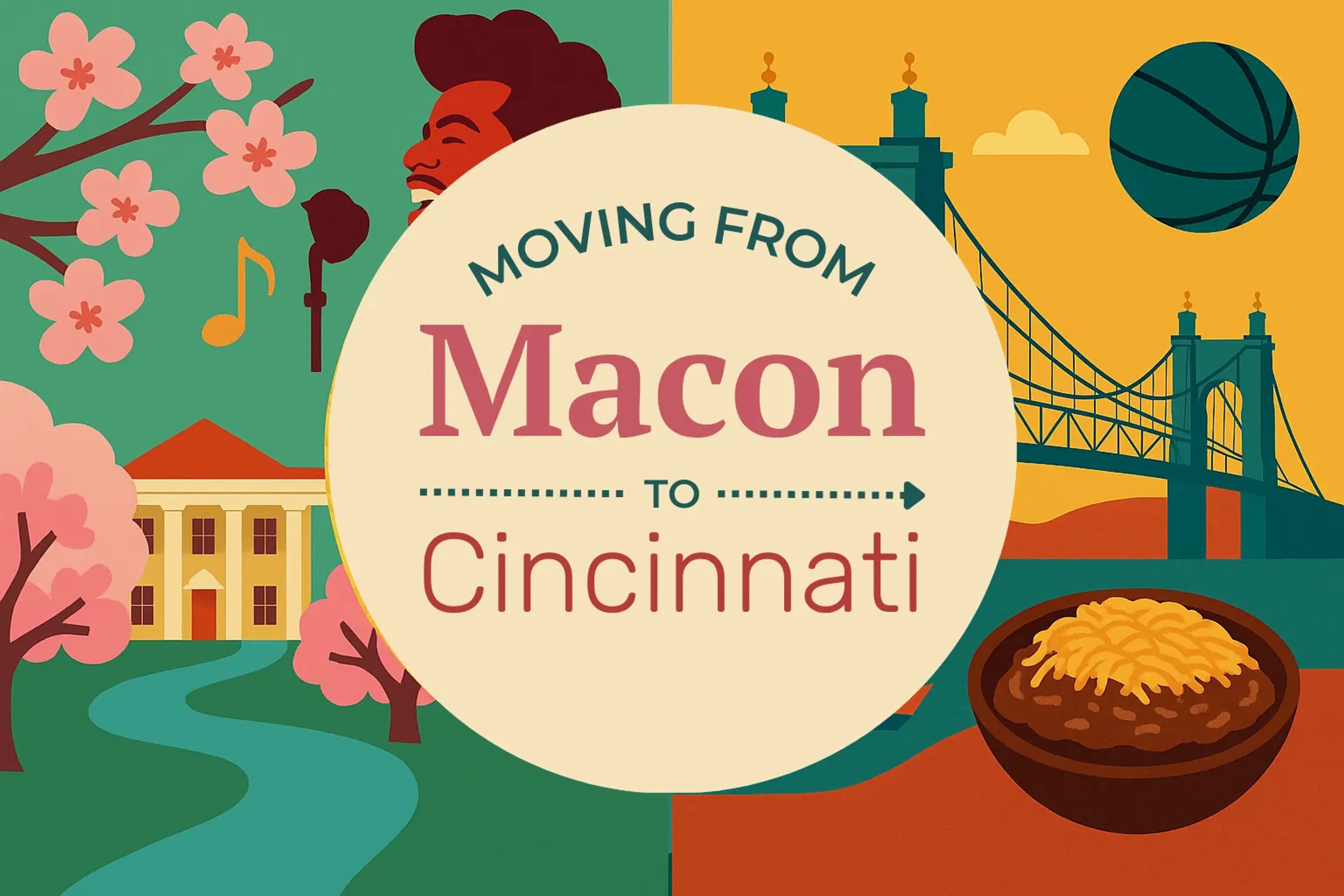 Side-by-side comparison of Macon to Cincinnati moving companies