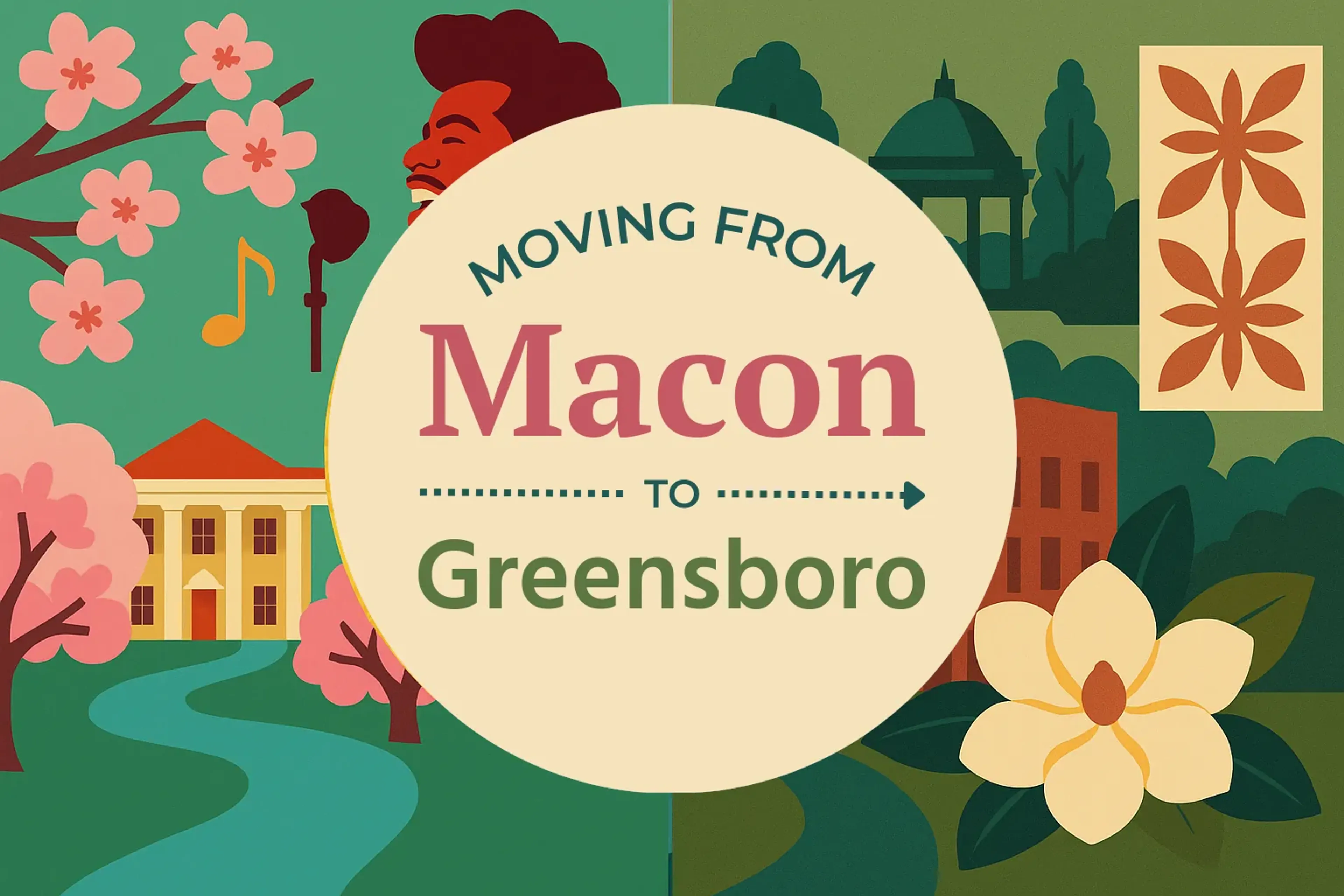 Side-by-side comparison of Macon to Greensboro moving companies