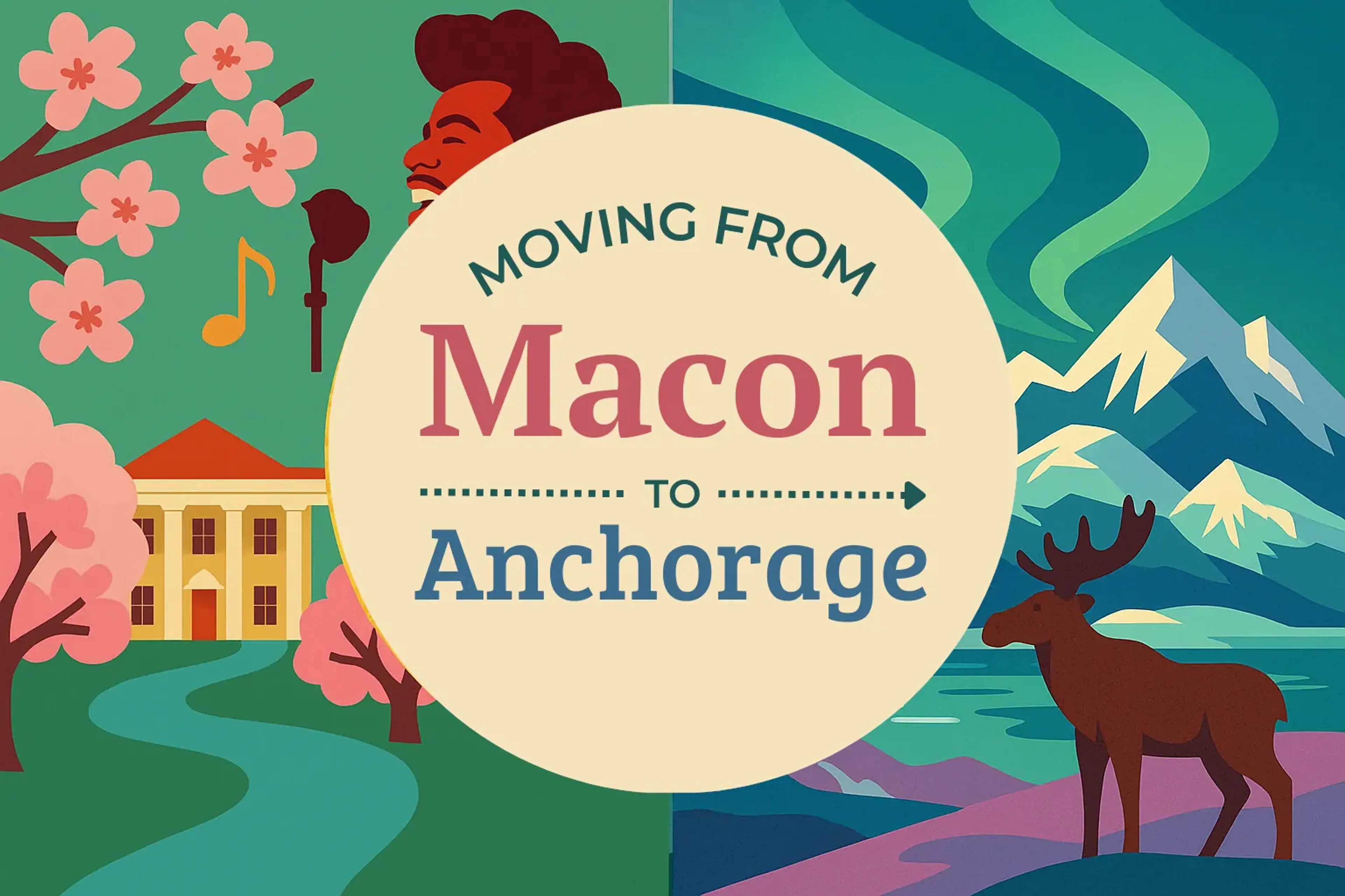 Side-by-side comparison of Macon to Anchorage moving companies