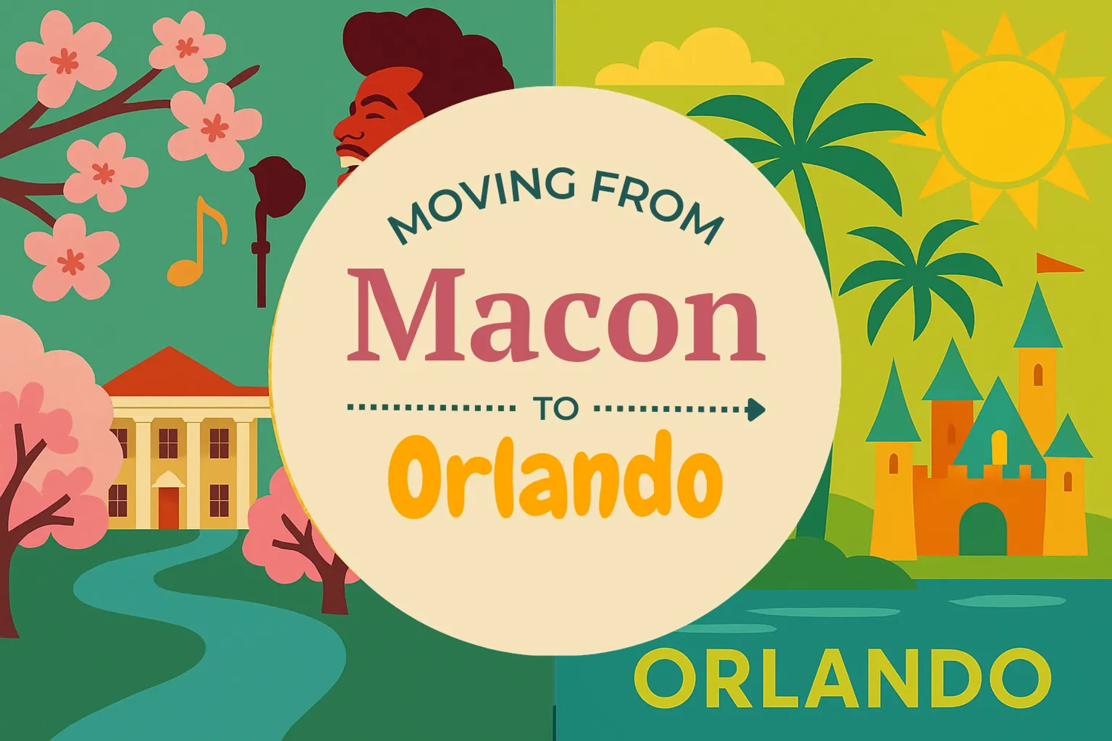 Side-by-side comparison of Macon to Orlando moving companies