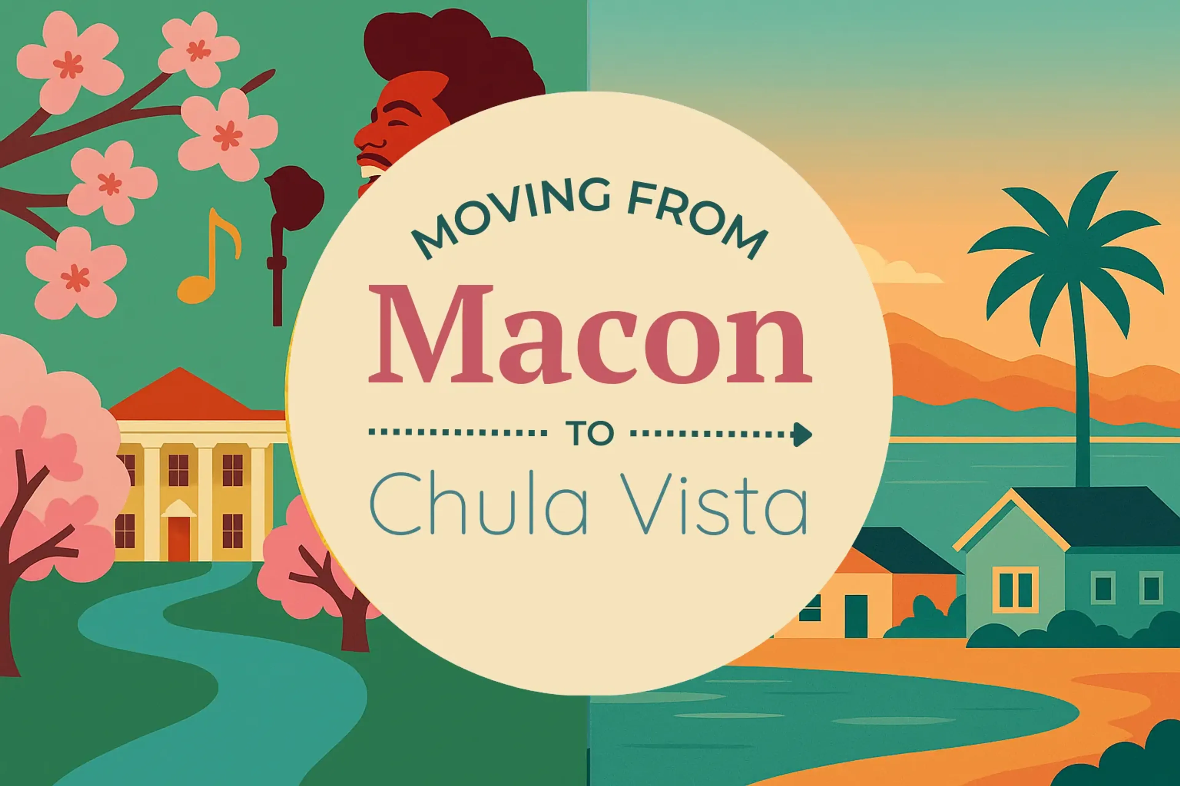Side-by-side comparison of Macon to Chula Vista moving companies
