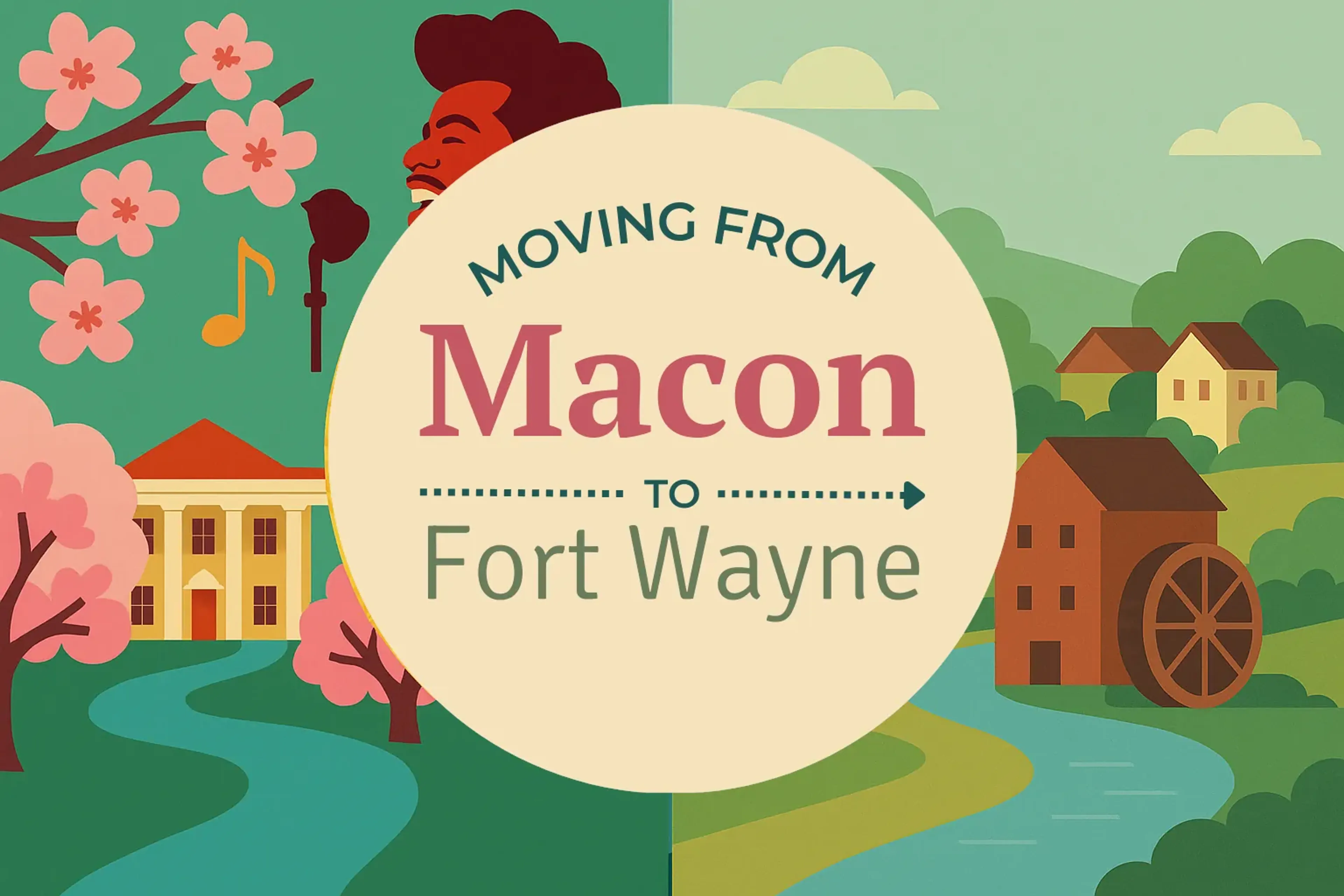 Side-by-side comparison of Macon to Fort Wayne moving companies