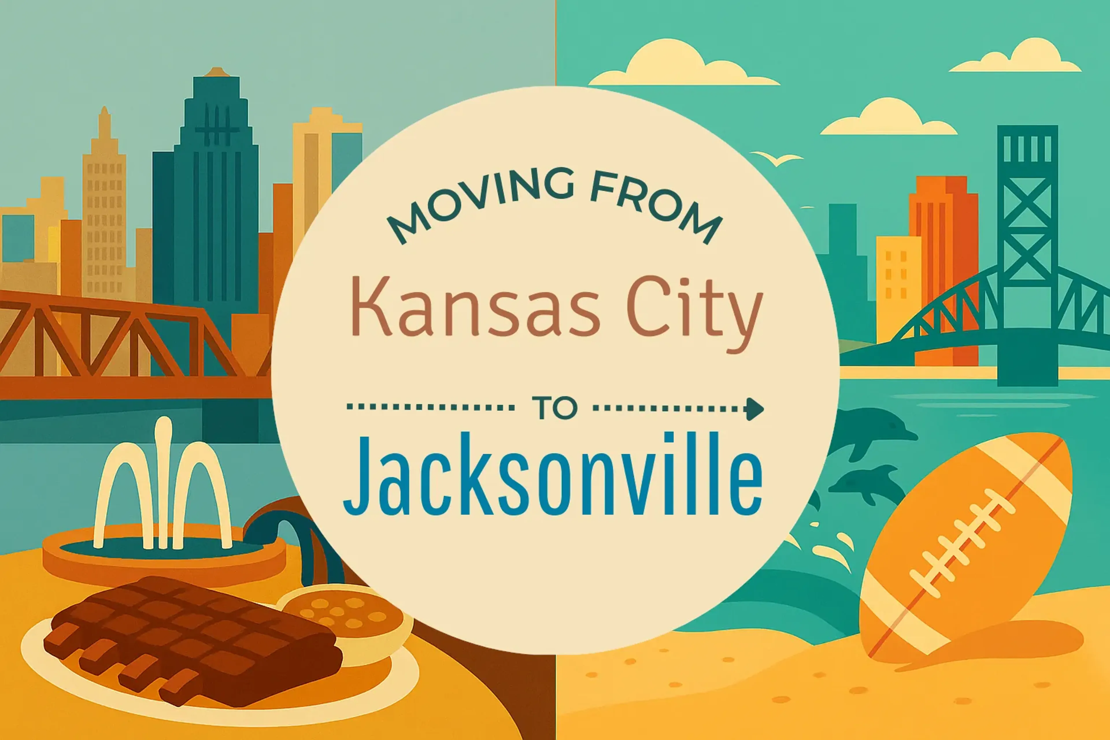 Side-by-side comparison of Kansas City to Jacksonville moving companies