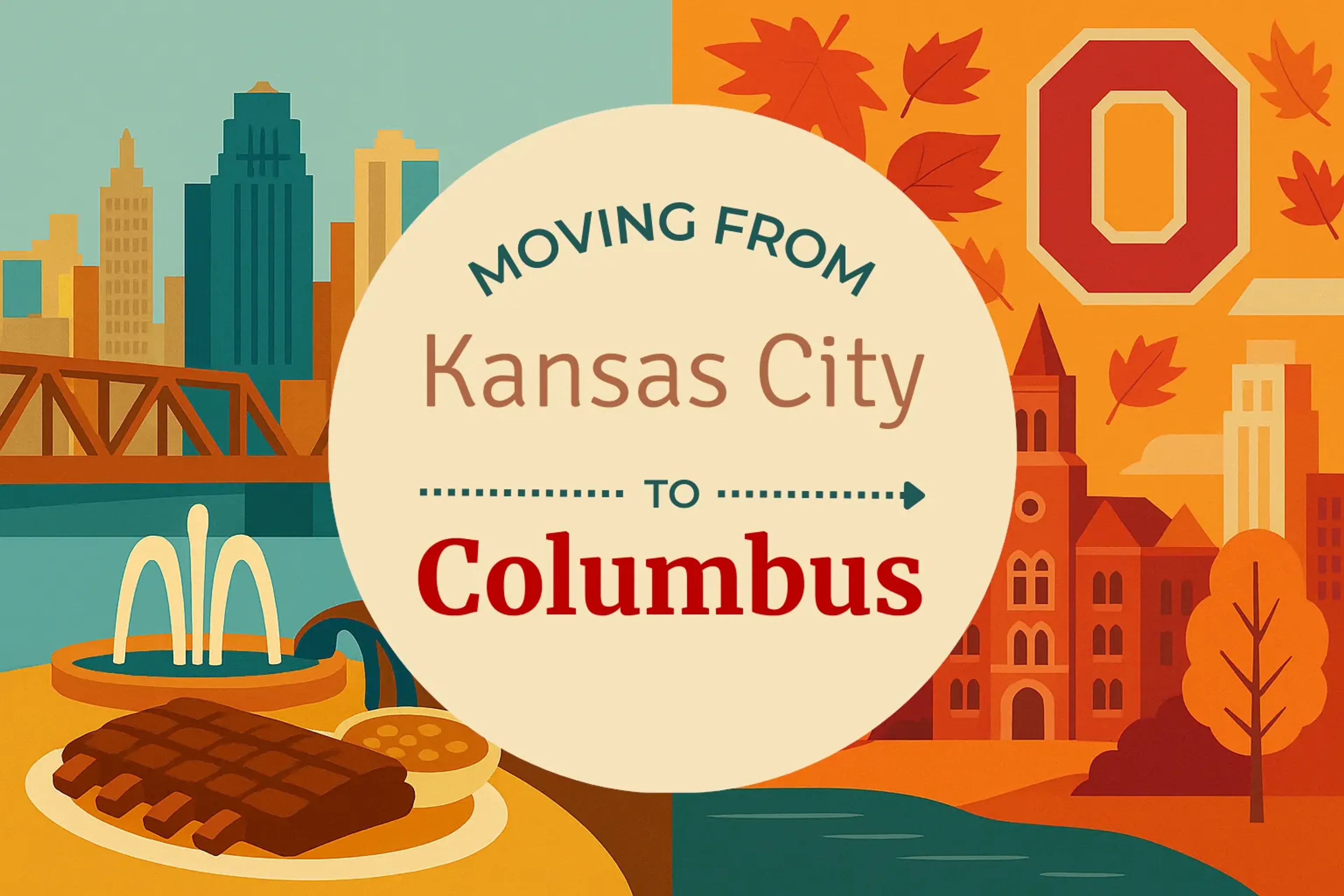 Side-by-side comparison of Kansas City to Columbus moving companies