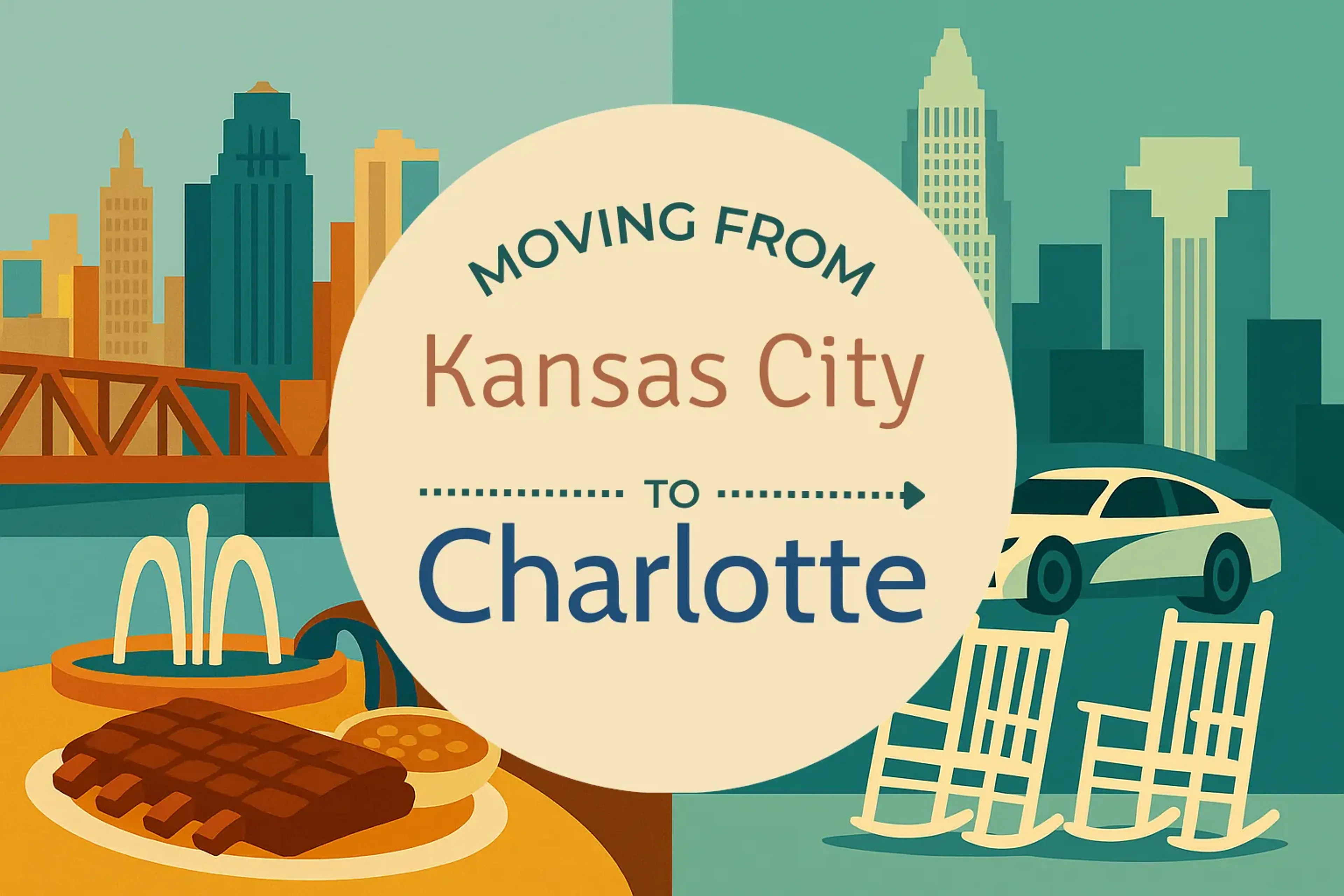 Side-by-side comparison of Kansas City to Charlotte moving companies