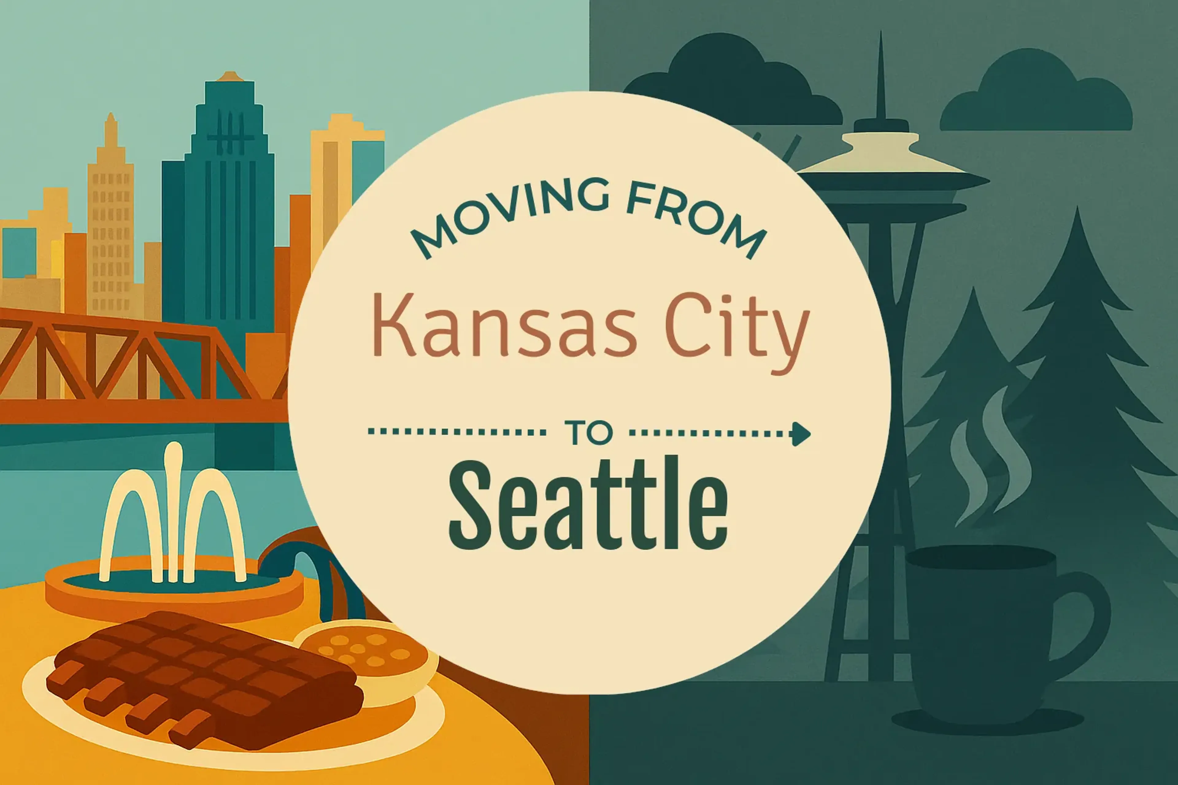 Side-by-side comparison of Kansas City to Seattle moving companies