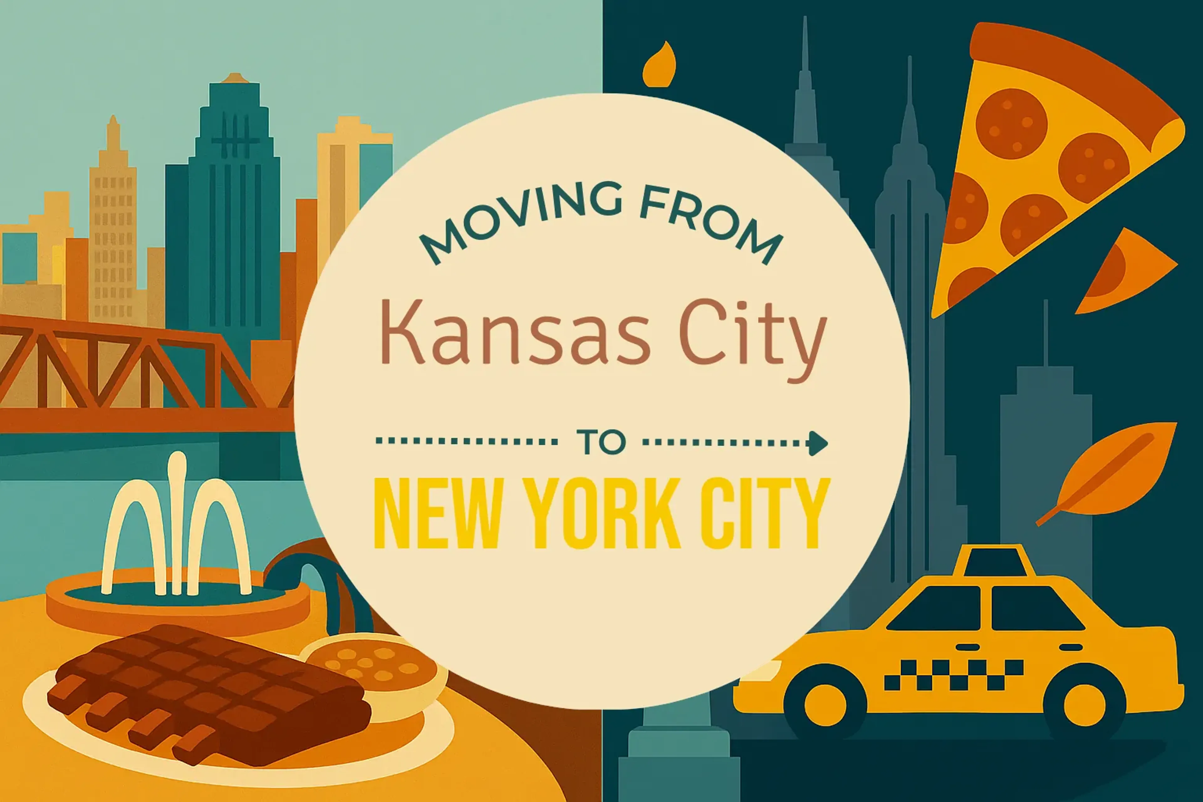Side-by-side comparison of Kansas City to New York City moving companies