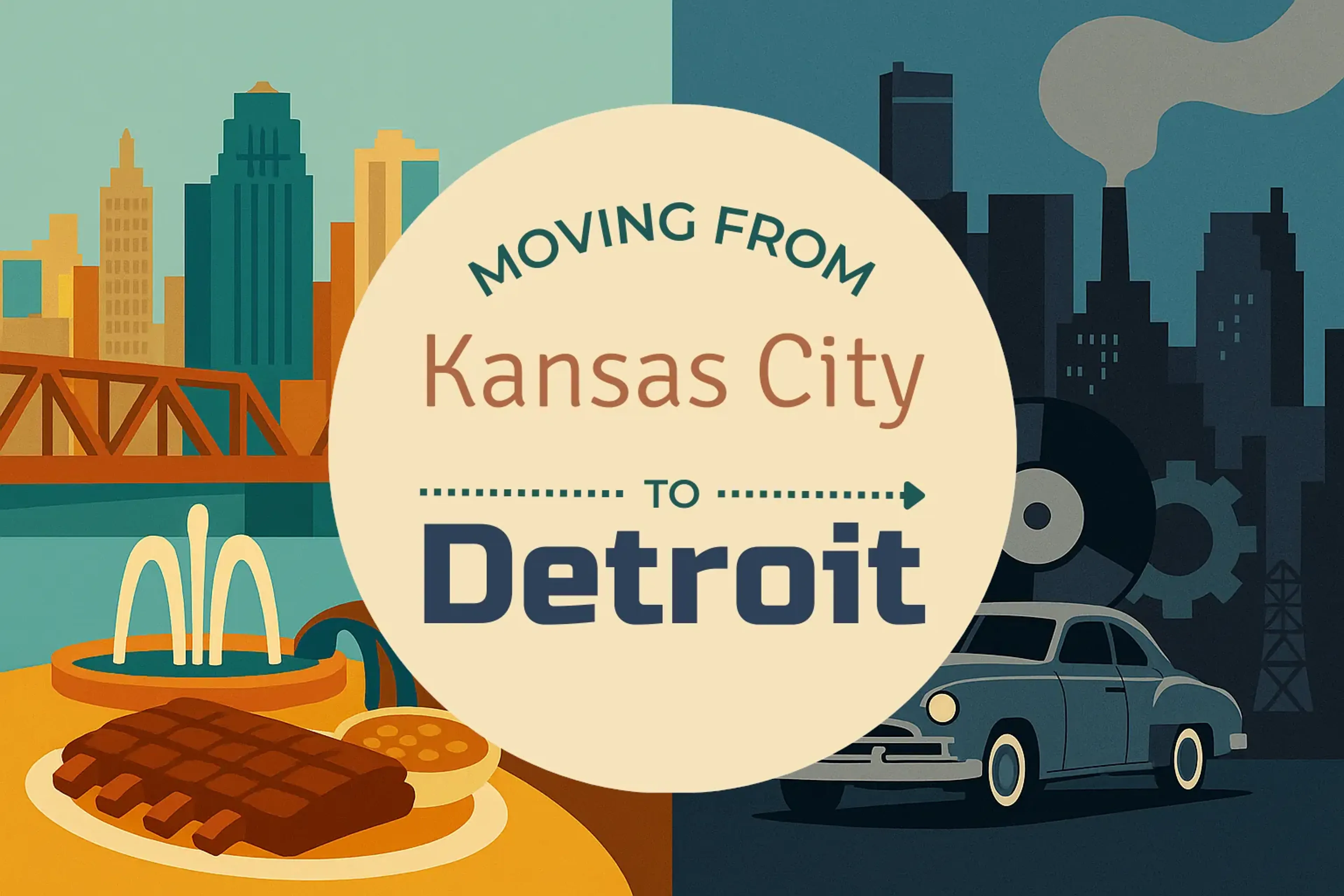 Side-by-side comparison of Kansas City to Detroit moving companies