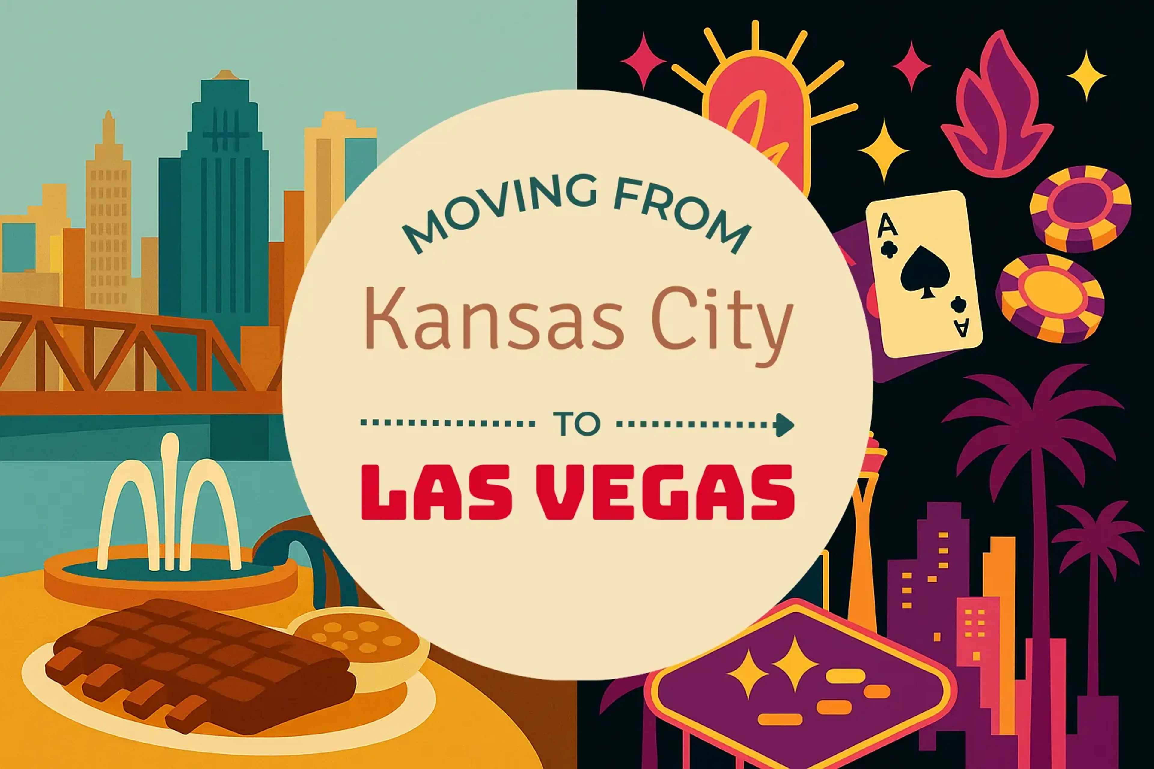 Side-by-side comparison of Kansas City to Las Vegas moving companies