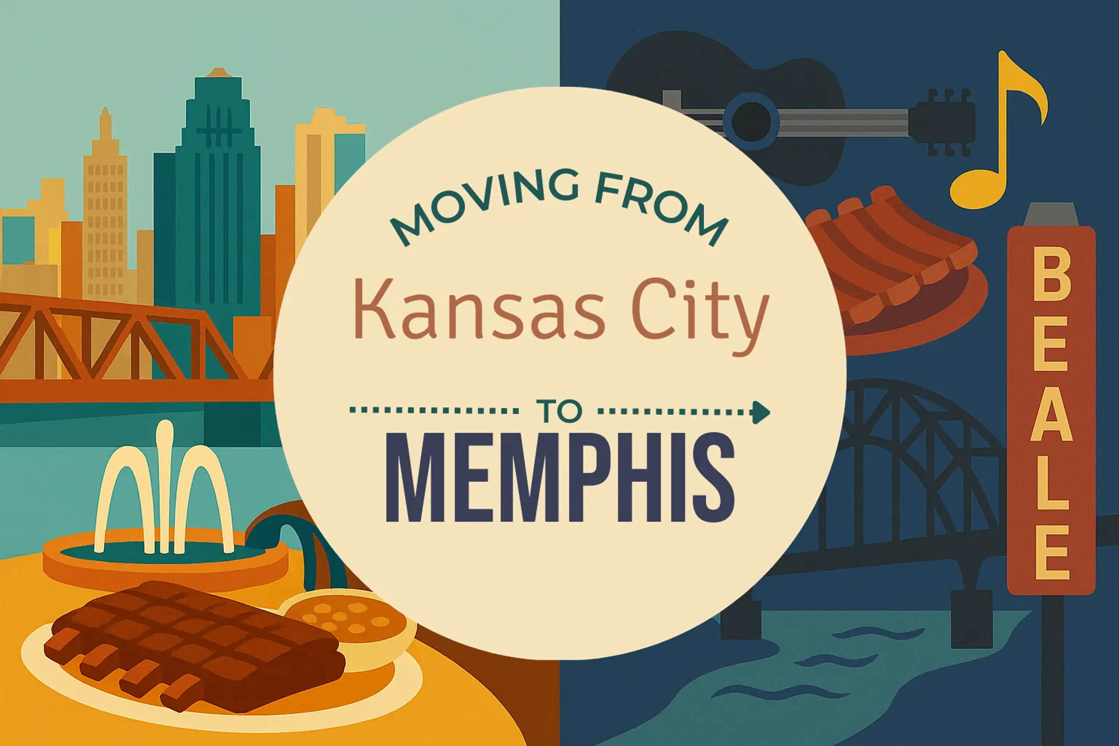 Side-by-side comparison of Kansas City to Memphis moving companies