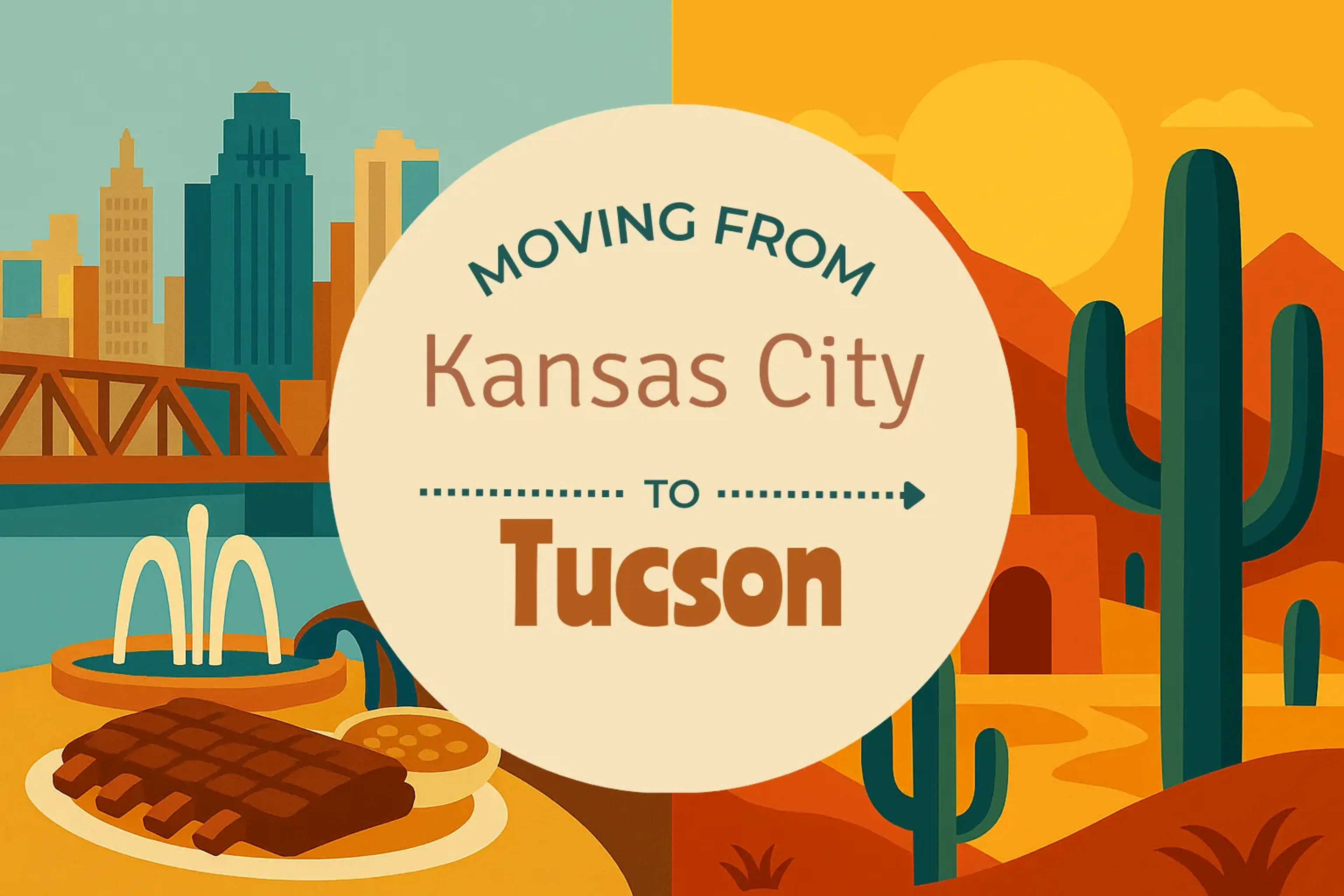 Side-by-side comparison of Kansas City to Tucson moving companies
