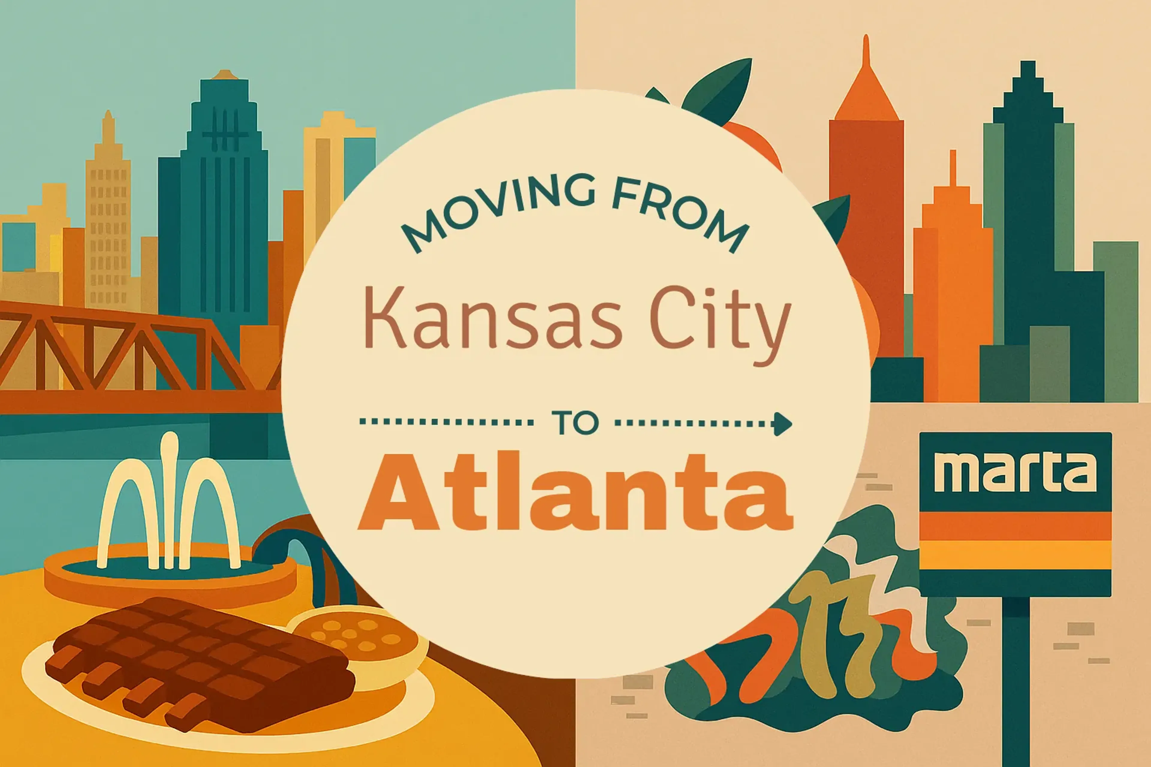 Side-by-side comparison of Kansas City to Atlanta moving companies