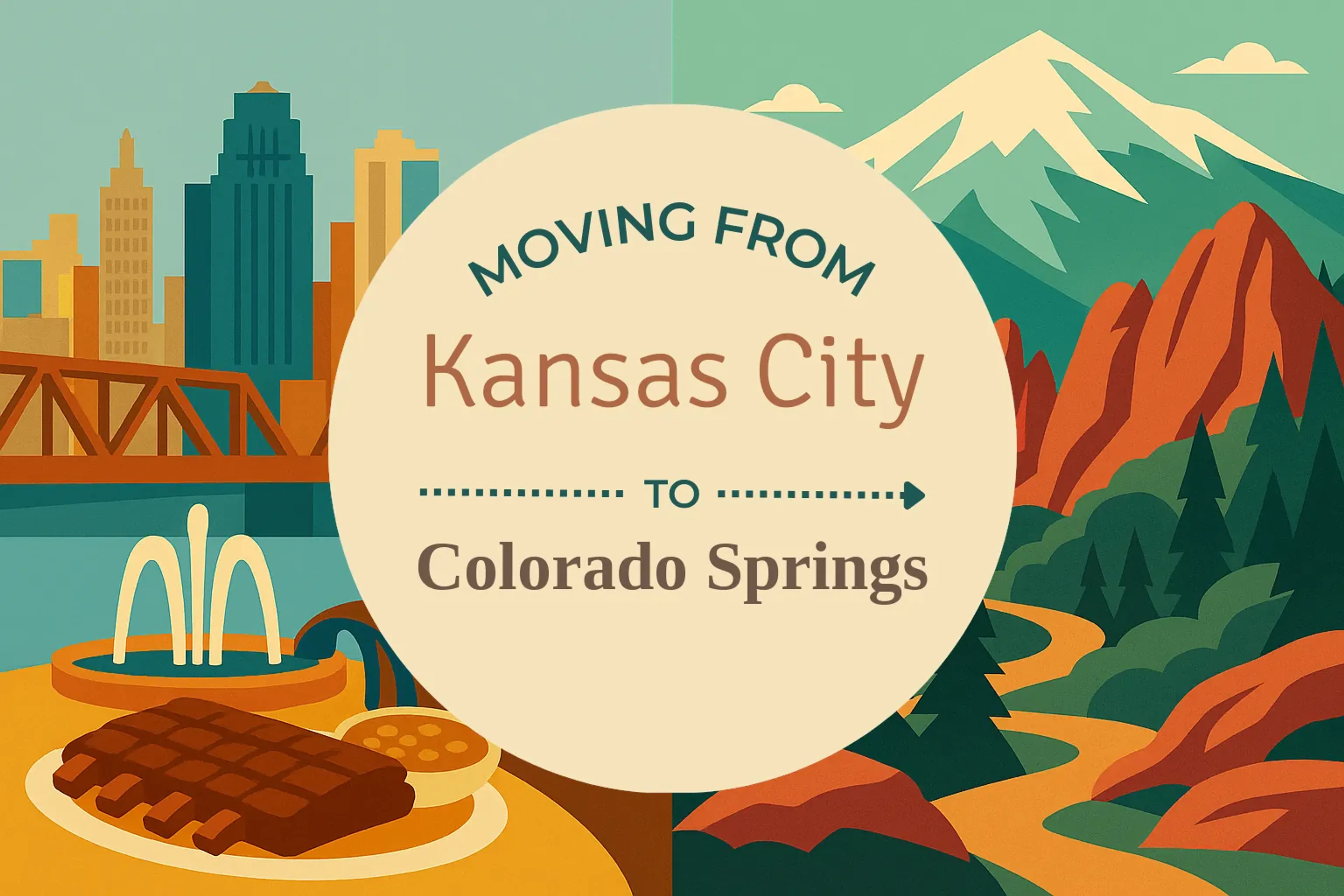 Side-by-side comparison of Kansas City to Colorado Springs moving companies