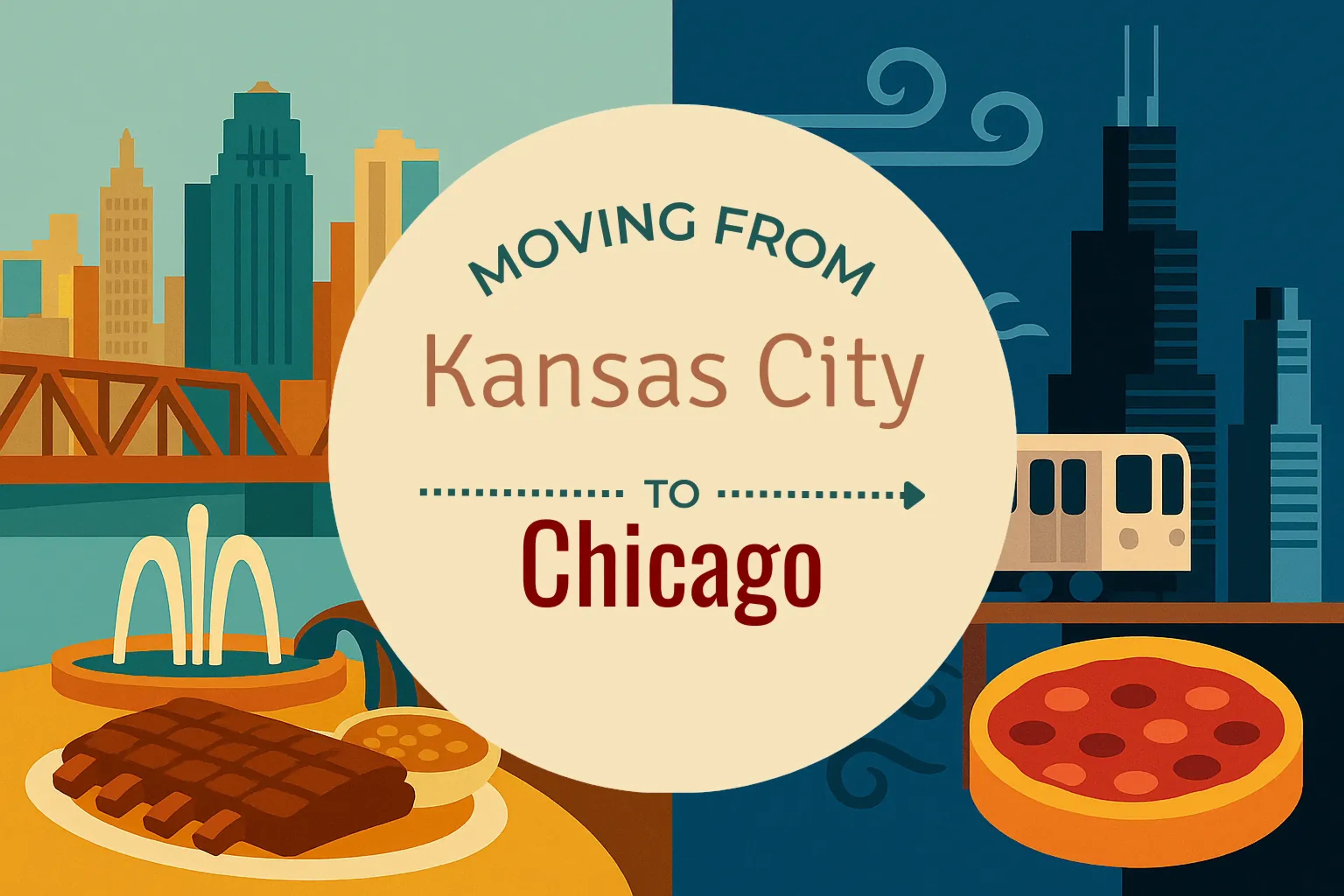 Side-by-side comparison of Kansas City to Chicago moving companies
