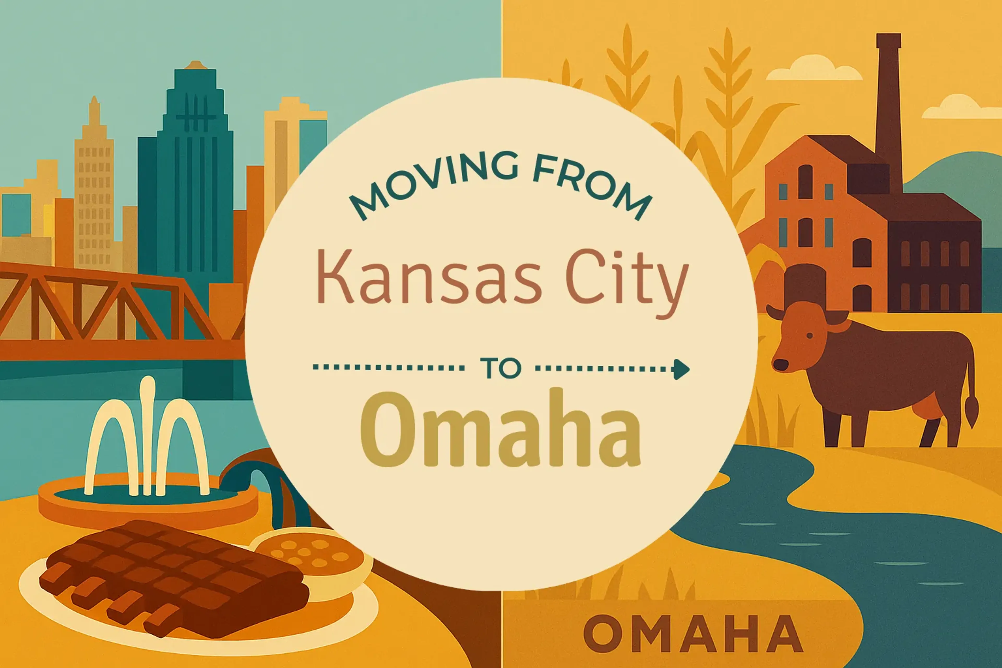 Side-by-side comparison of Kansas City to Omaha moving companies