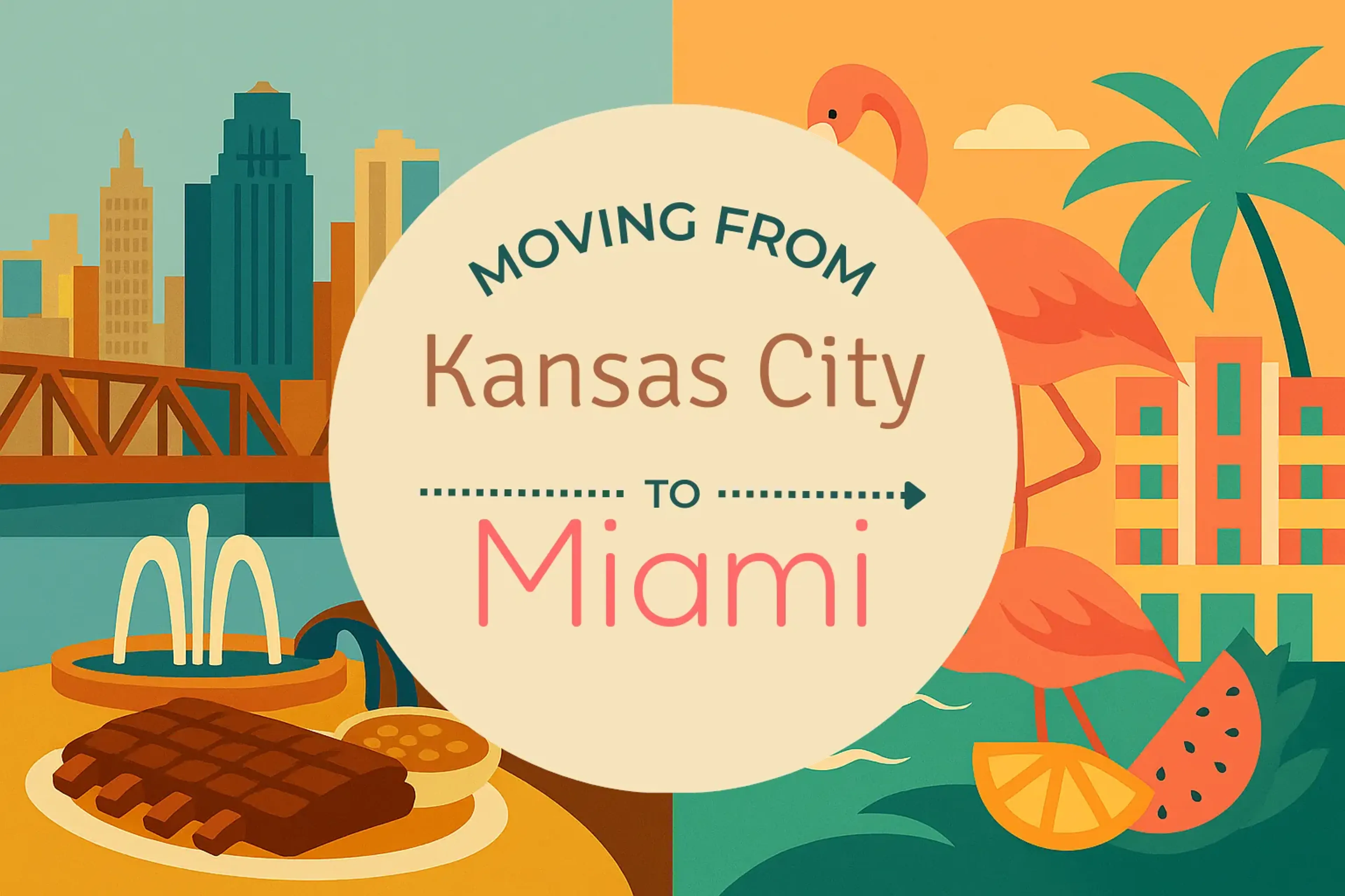 Side-by-side comparison of Kansas City to Miami moving companies