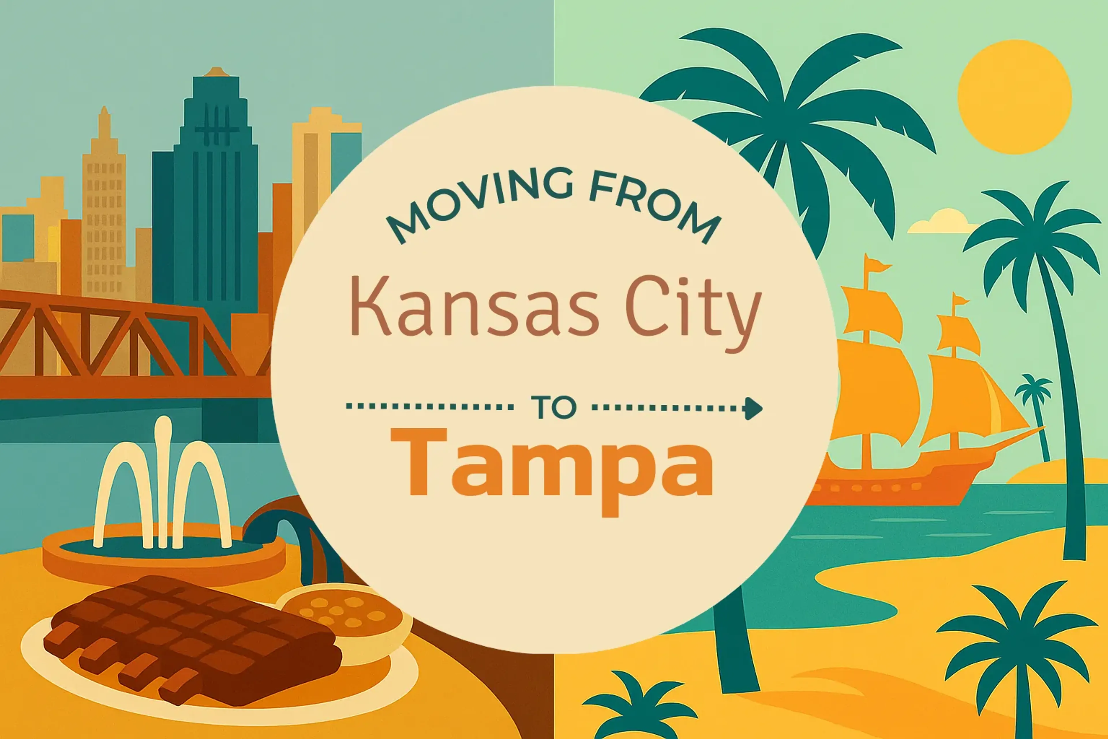 Side-by-side comparison of Kansas City to Tampa moving companies