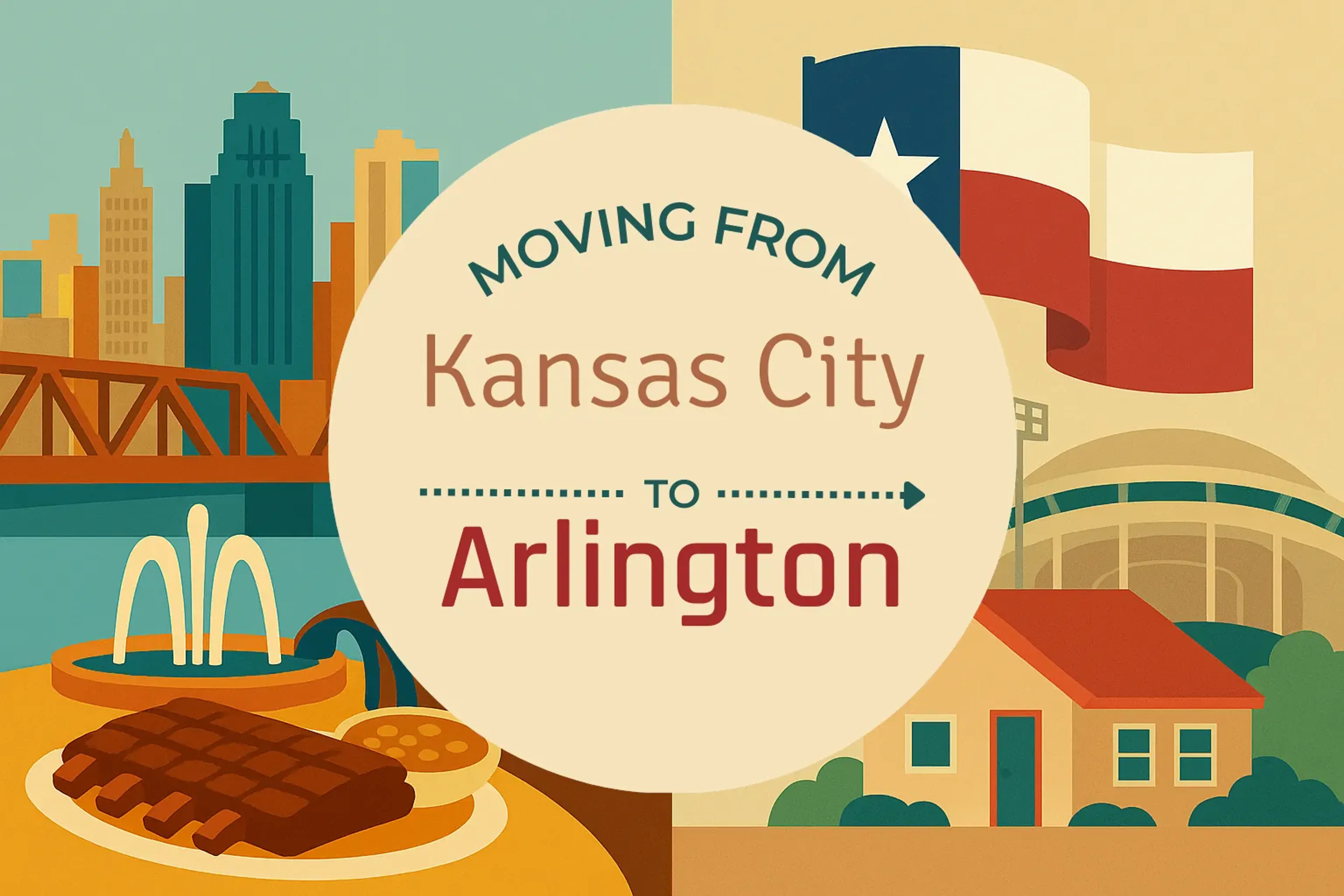Side-by-side comparison of Kansas City to Arlington moving companies