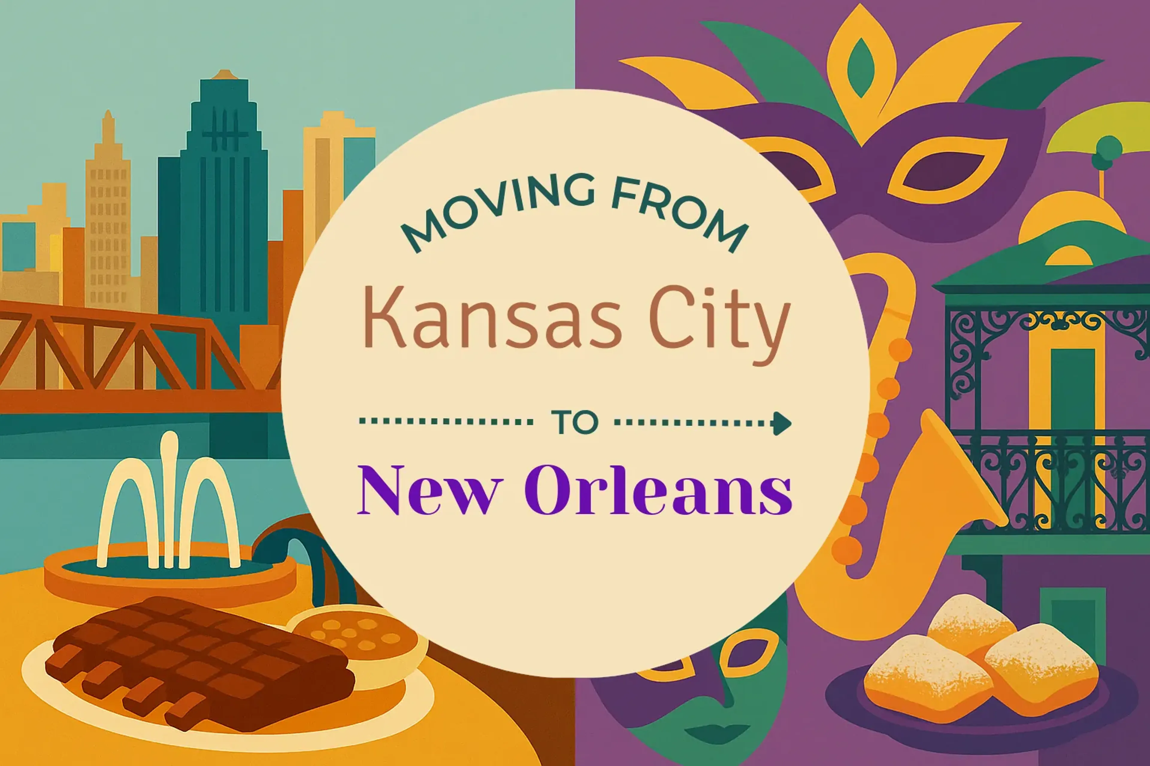 Side-by-side comparison of Kansas City to New Orleans moving companies