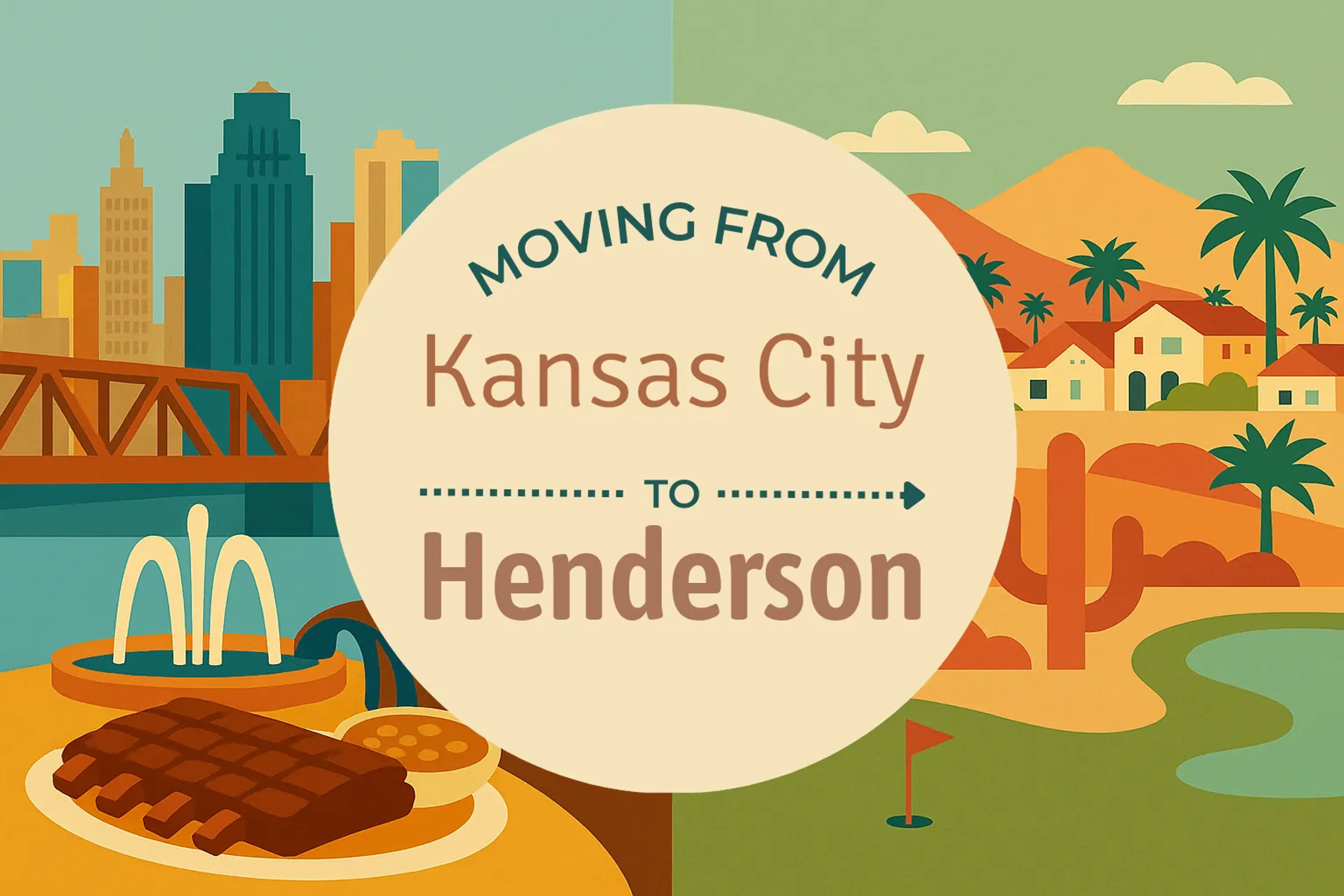 Side-by-side comparison of Kansas City to Henderson moving companies
