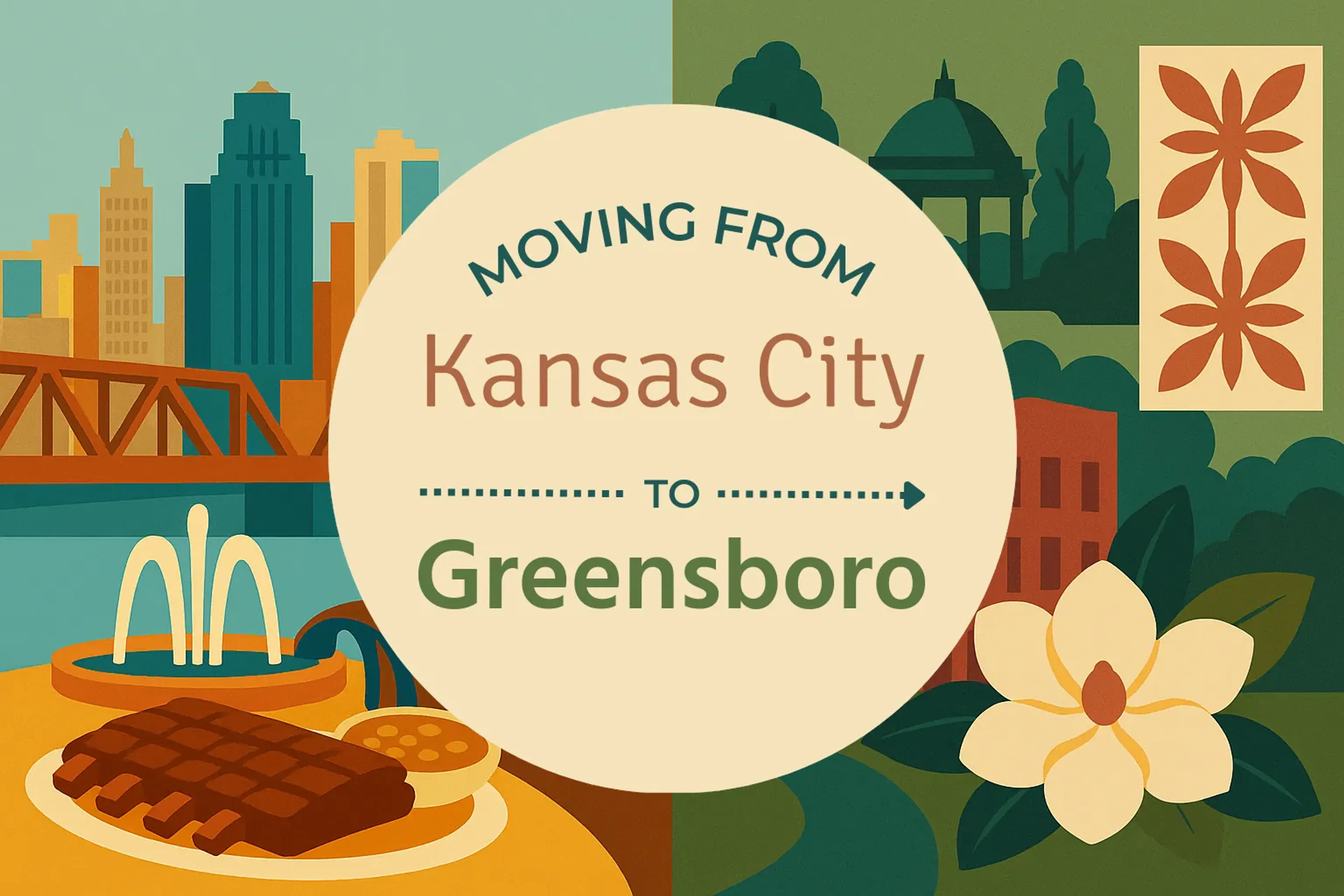 Side-by-side comparison of Kansas City to Greensboro moving companies