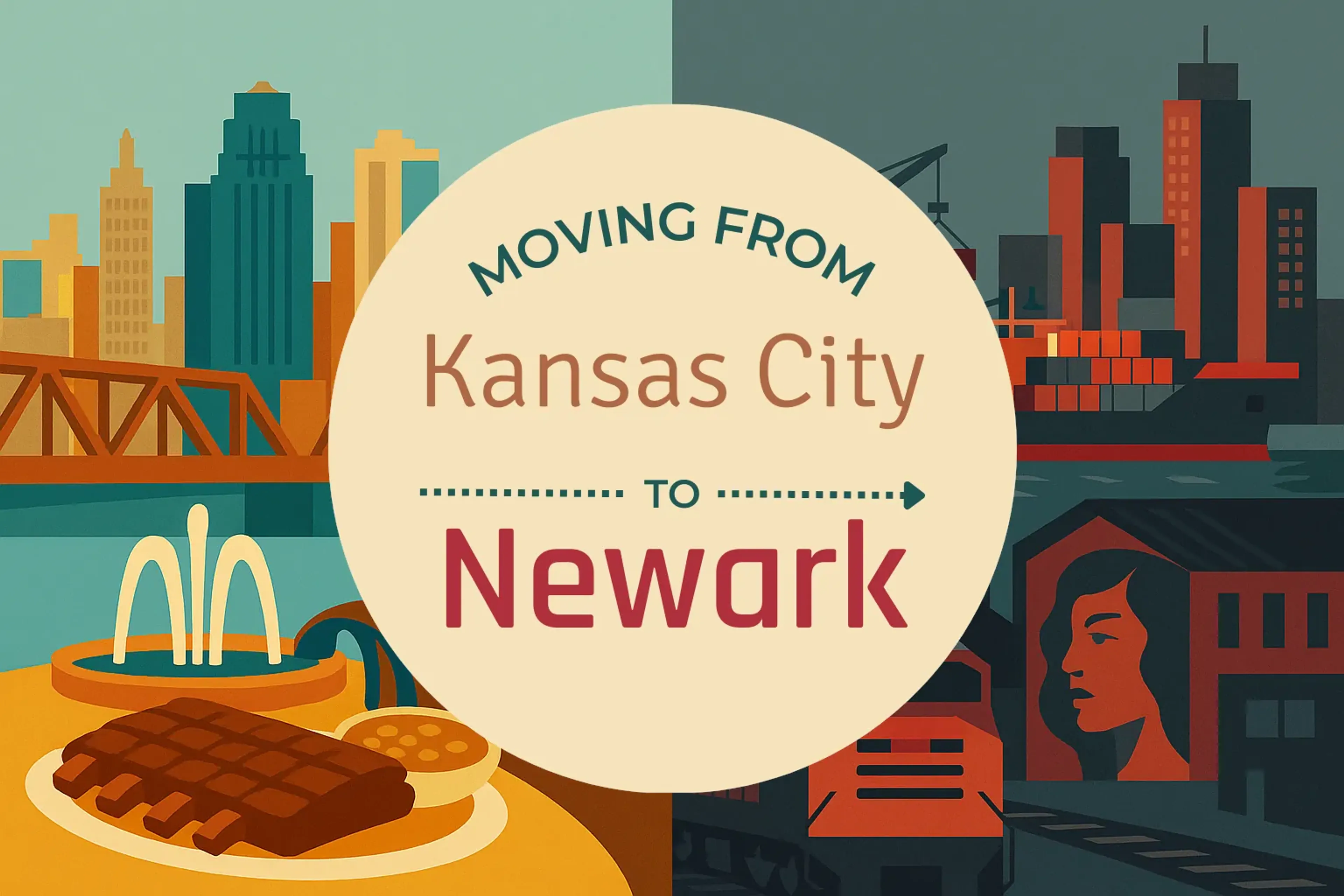 Side-by-side comparison of Kansas City to Newark moving companies
