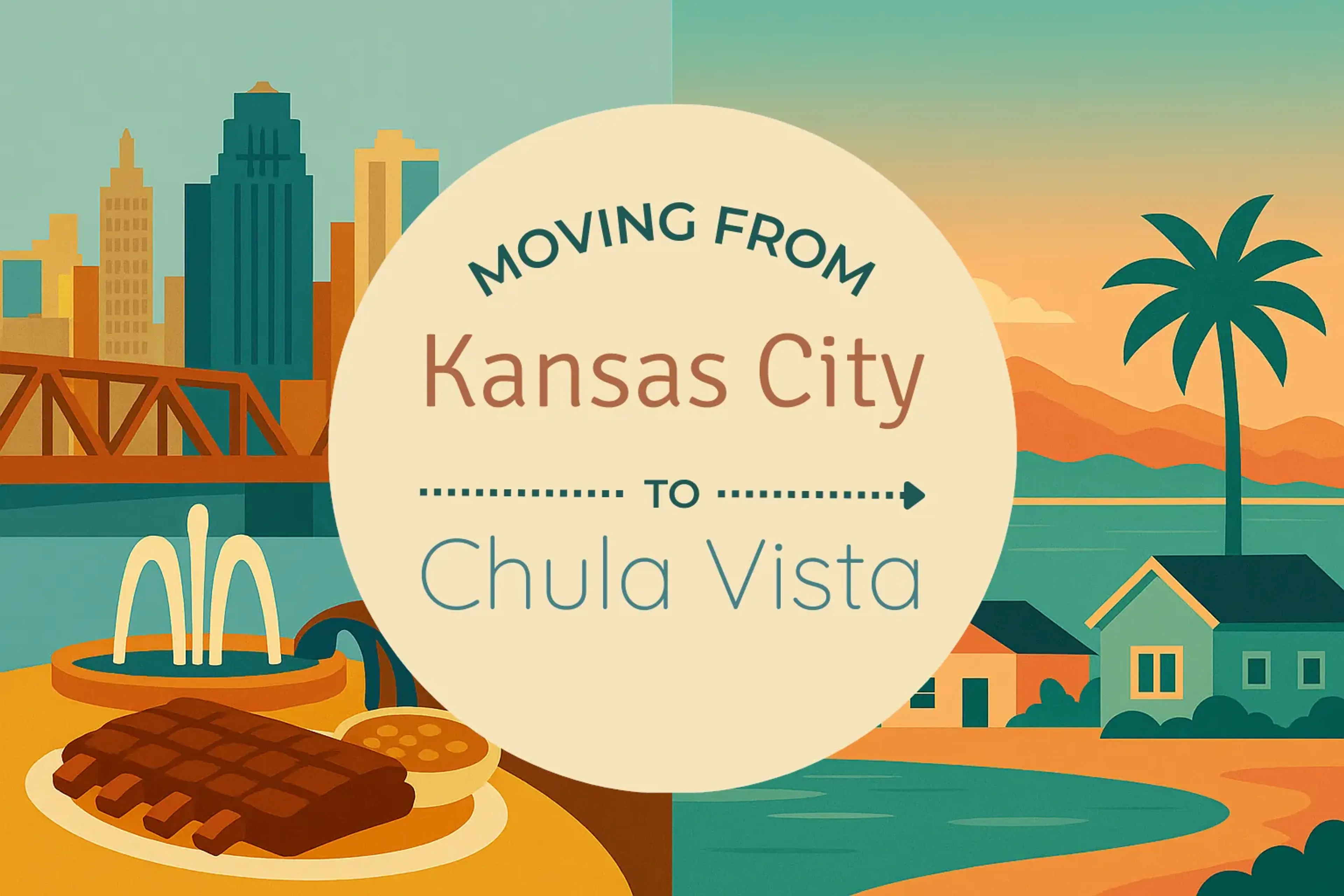 Side-by-side comparison of Kansas City to Chula Vista moving companies