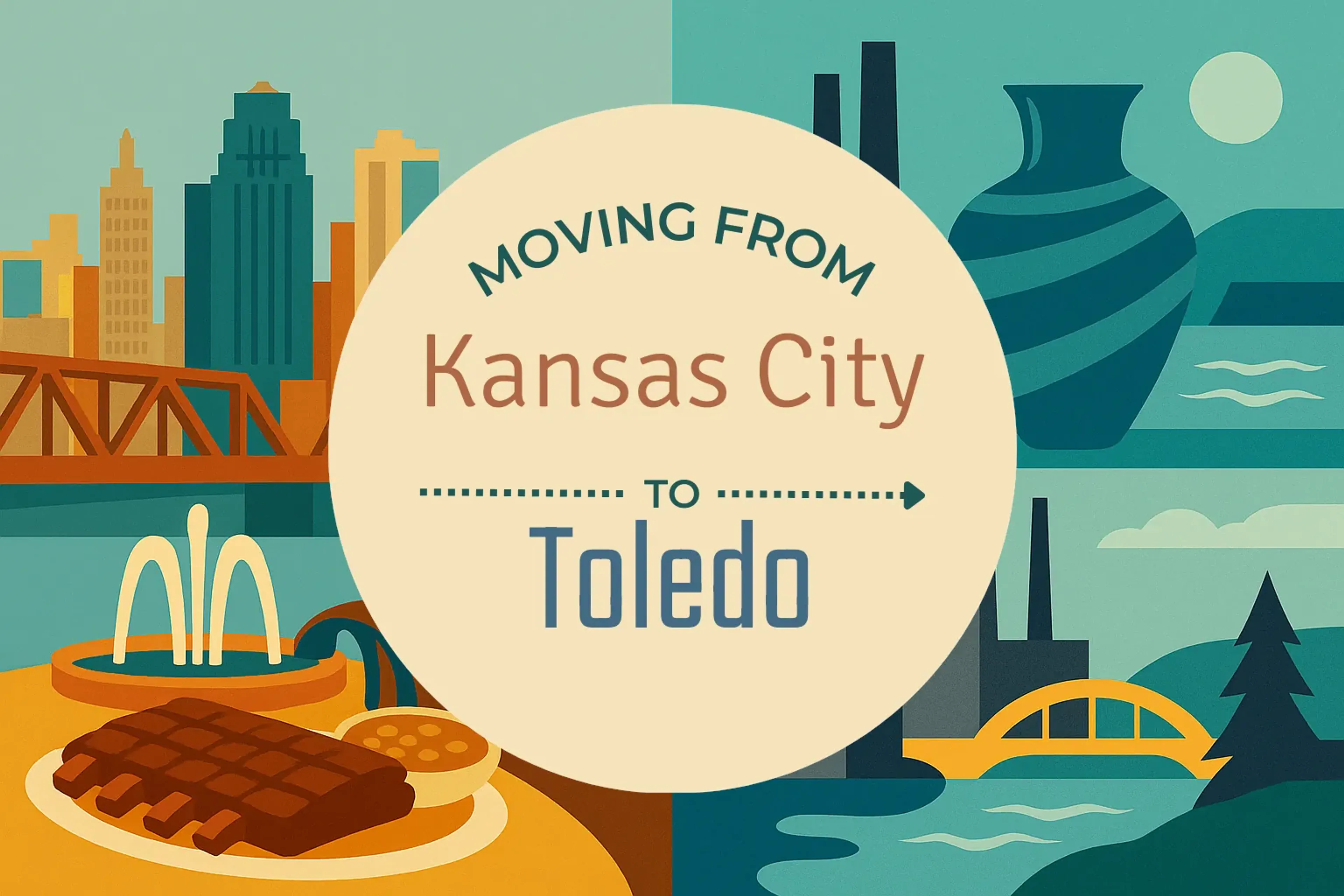 Side-by-side comparison of Kansas City to Toledo moving companies