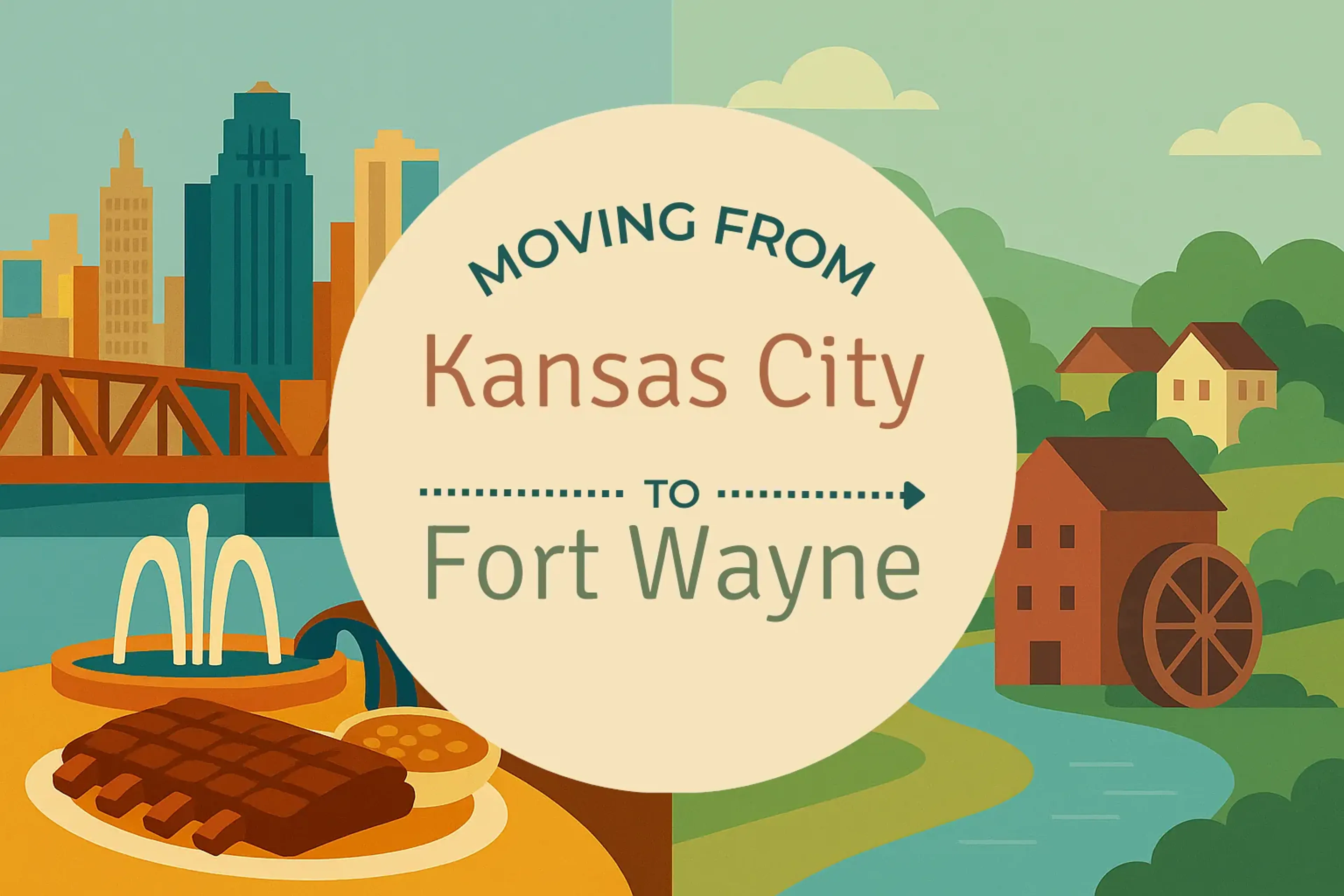 Side-by-side comparison of Kansas City to Fort Wayne moving companies