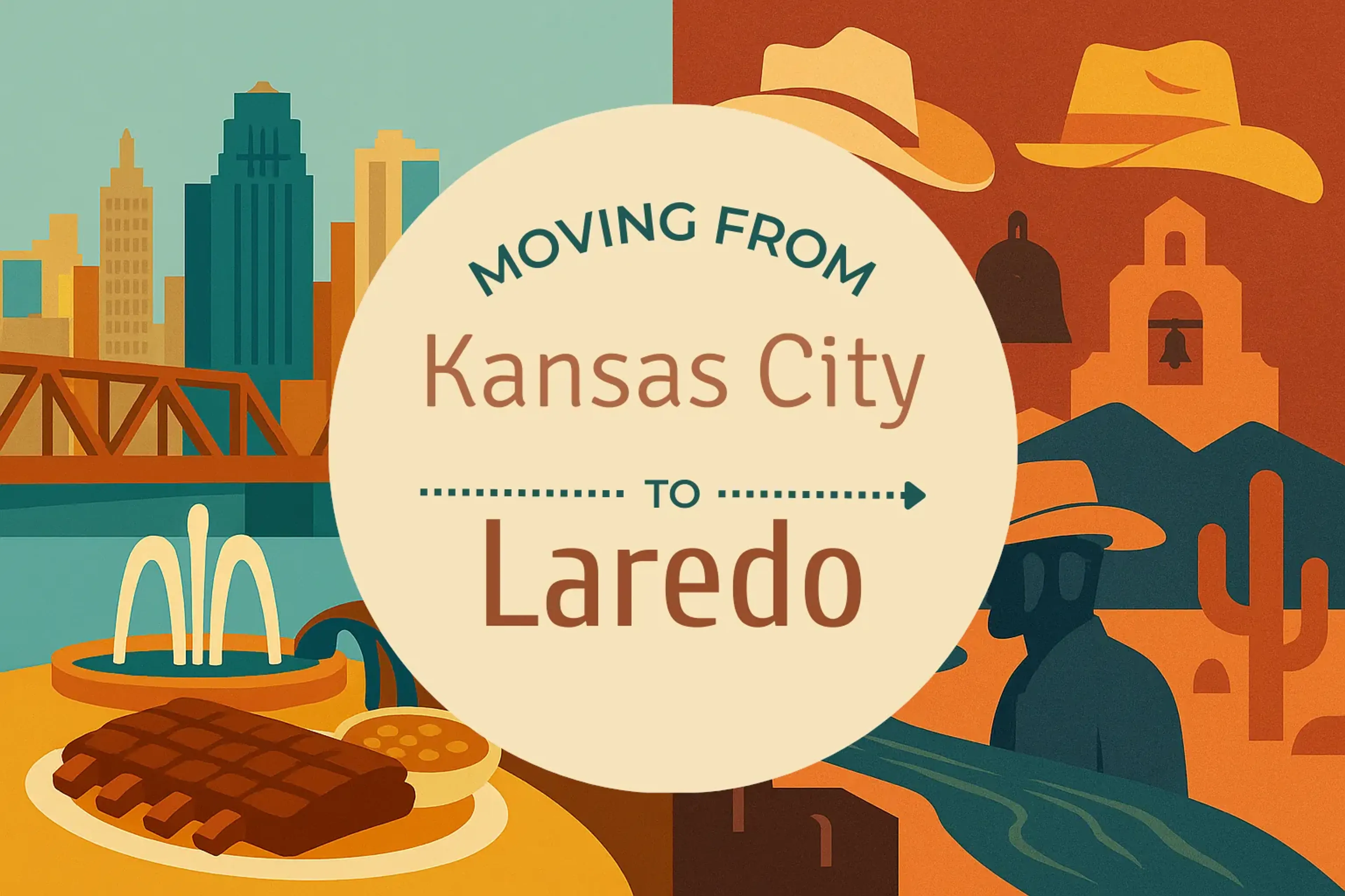 Side-by-side comparison of Kansas City to Laredo moving companies