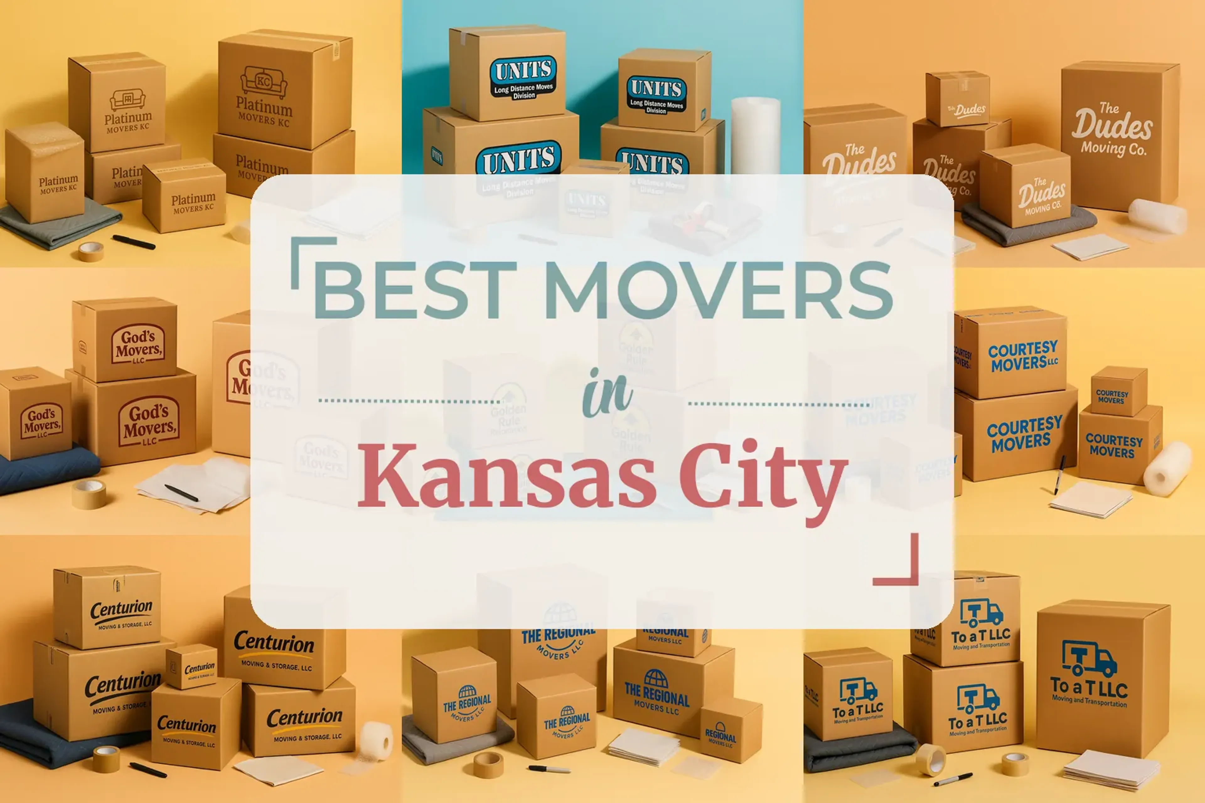 Side-by-side comparison of Kansas City moving companies