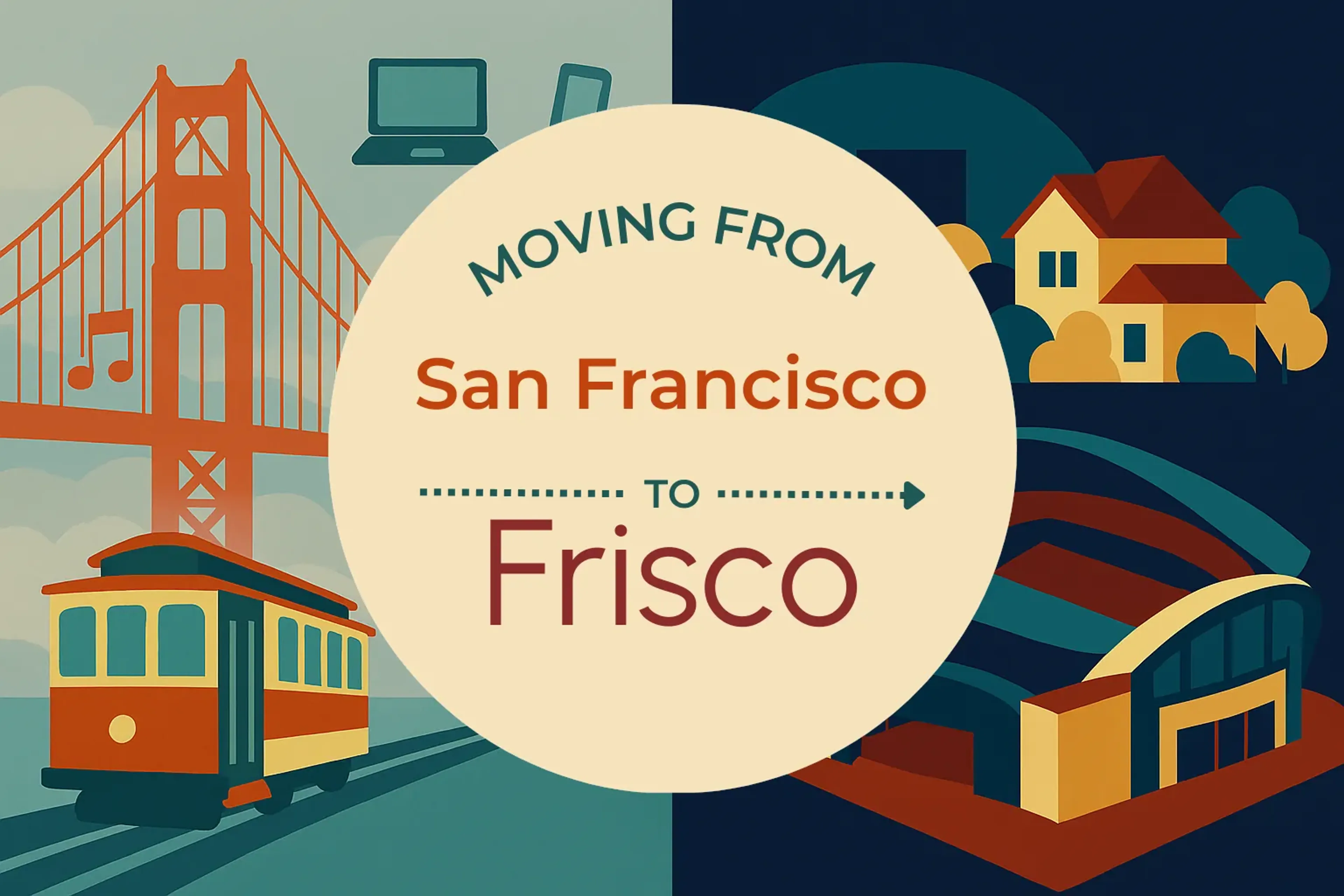 Side-by-side comparison of San Francisco to Frisco moving companies