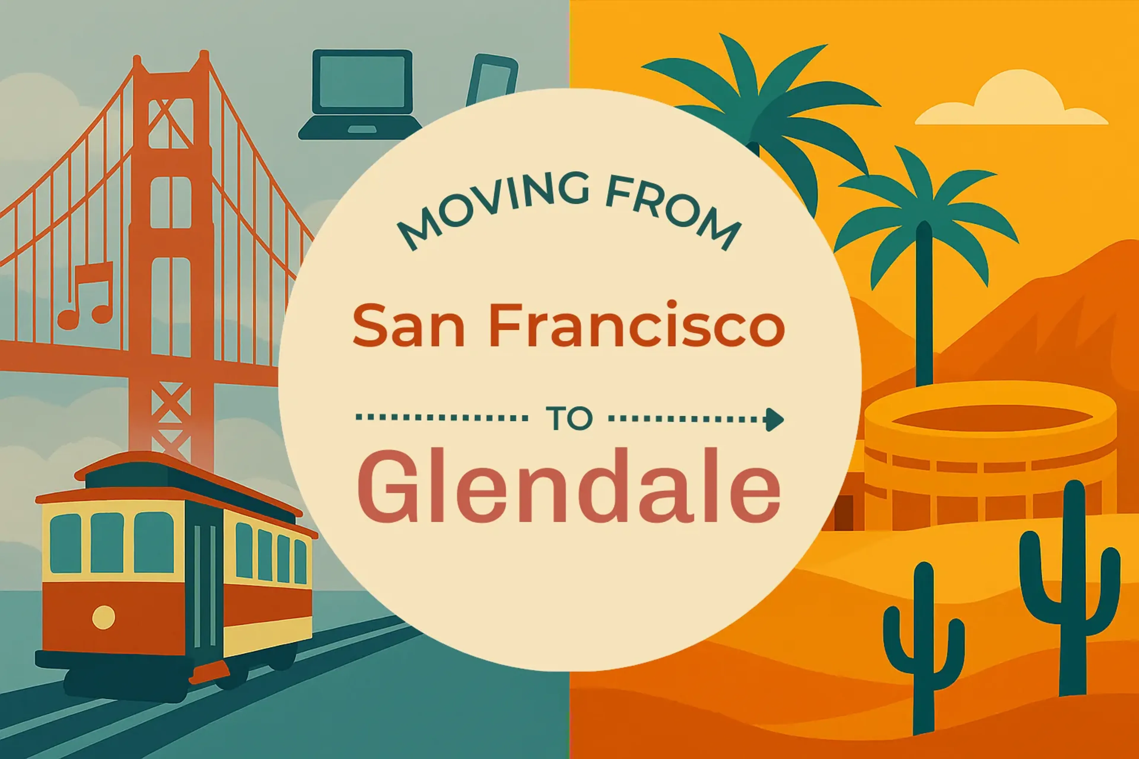 Side-by-side comparison of San Francisco to Glendale moving companies