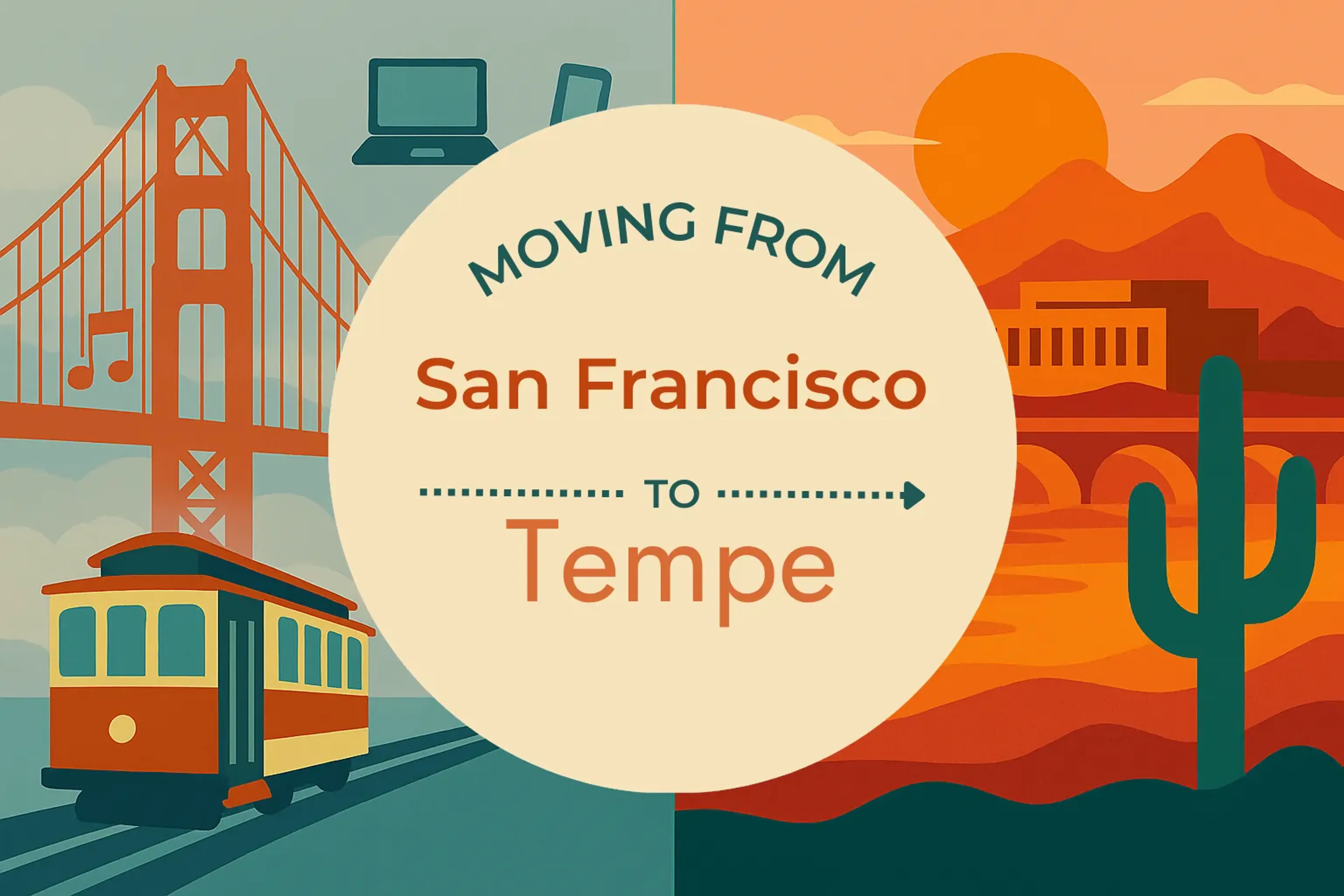 Side-by-side comparison of San Francisco to Tempe moving companies