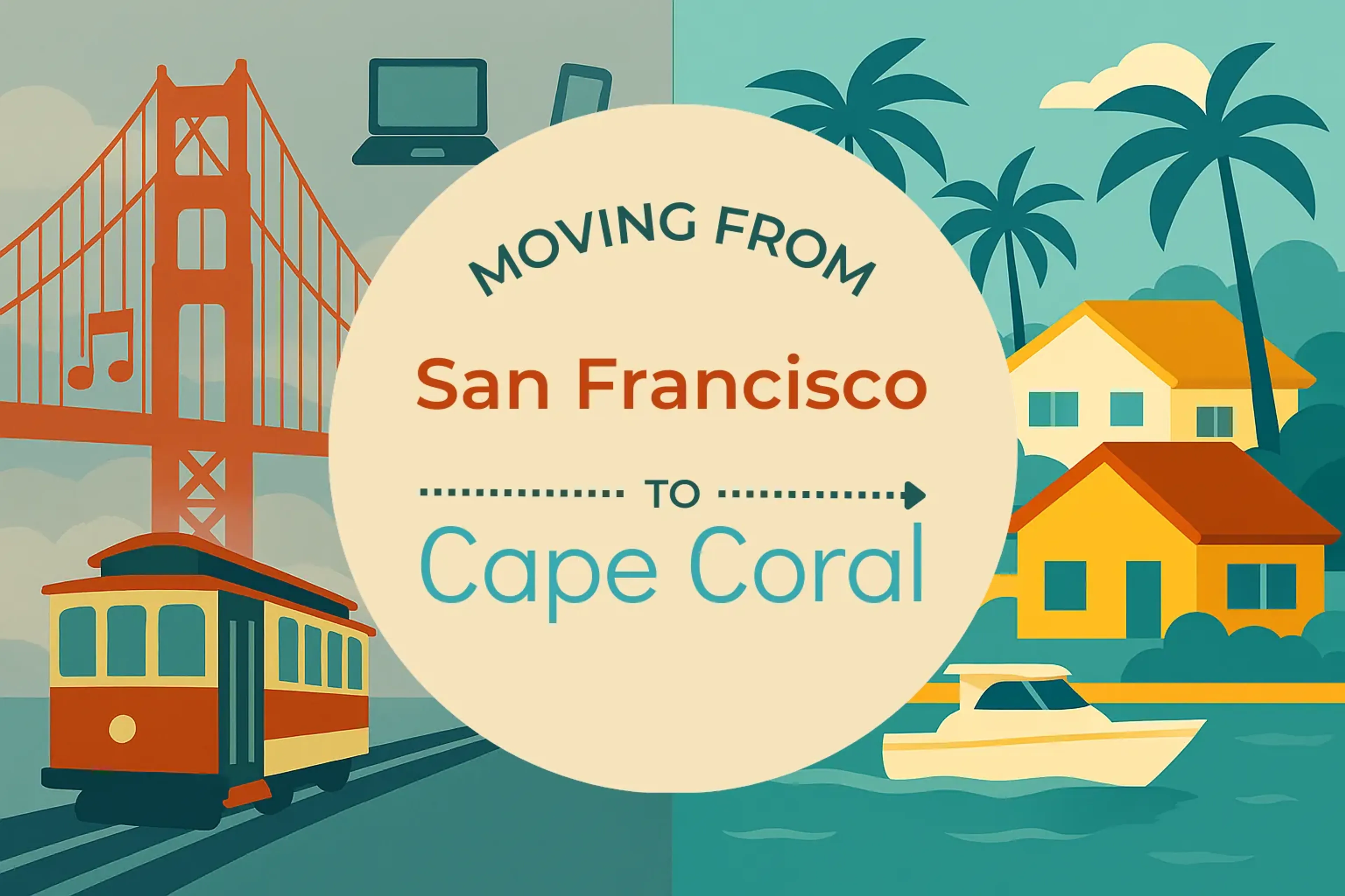Side-by-side comparison of San Francisco to Cape Coral moving companies