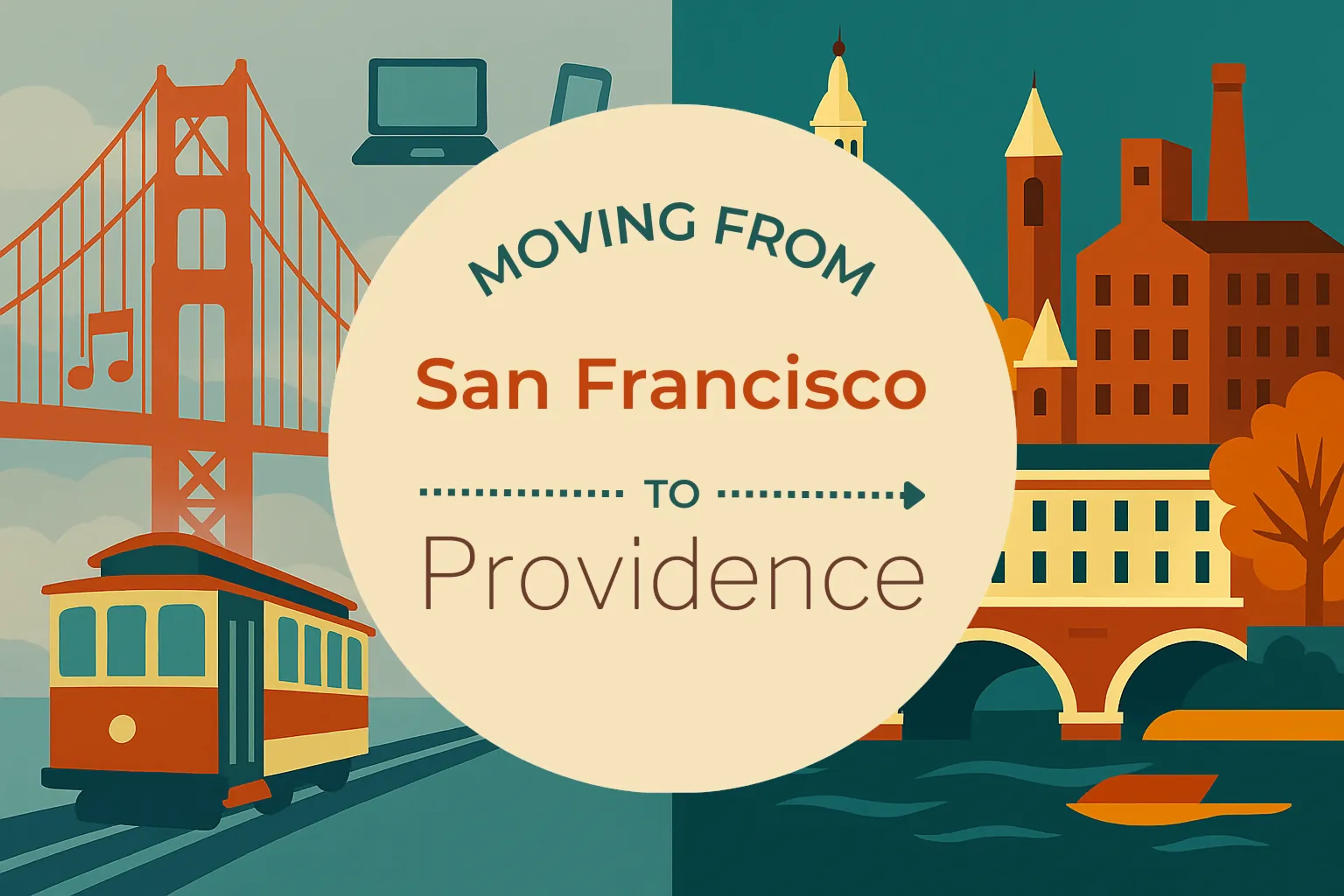 Side-by-side comparison of San Francisco to Providence moving companies