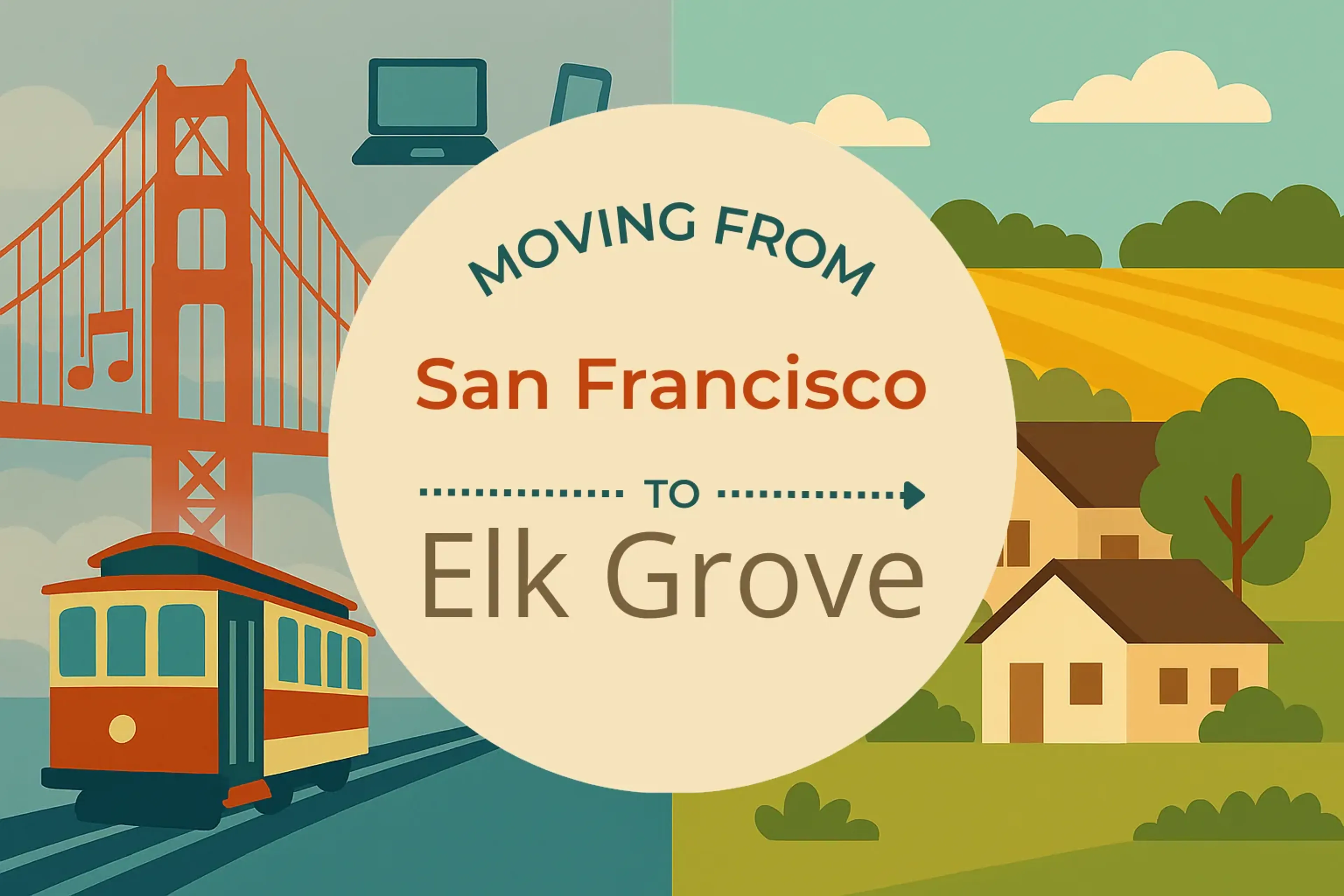 Side-by-side comparison of San Francisco to Elk Grove moving companies