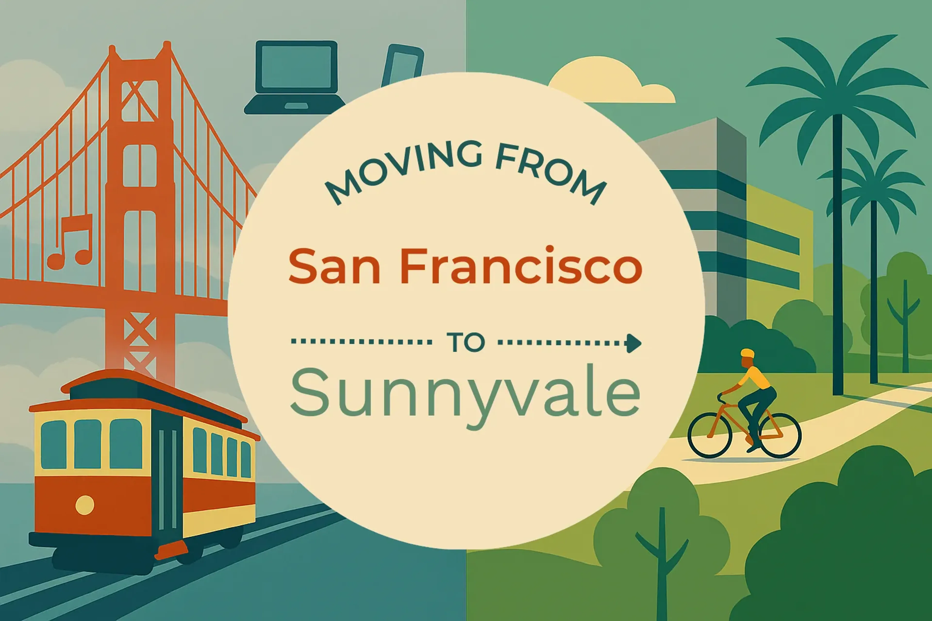 Side-by-side comparison of San Francisco to Sunnyvale moving companies