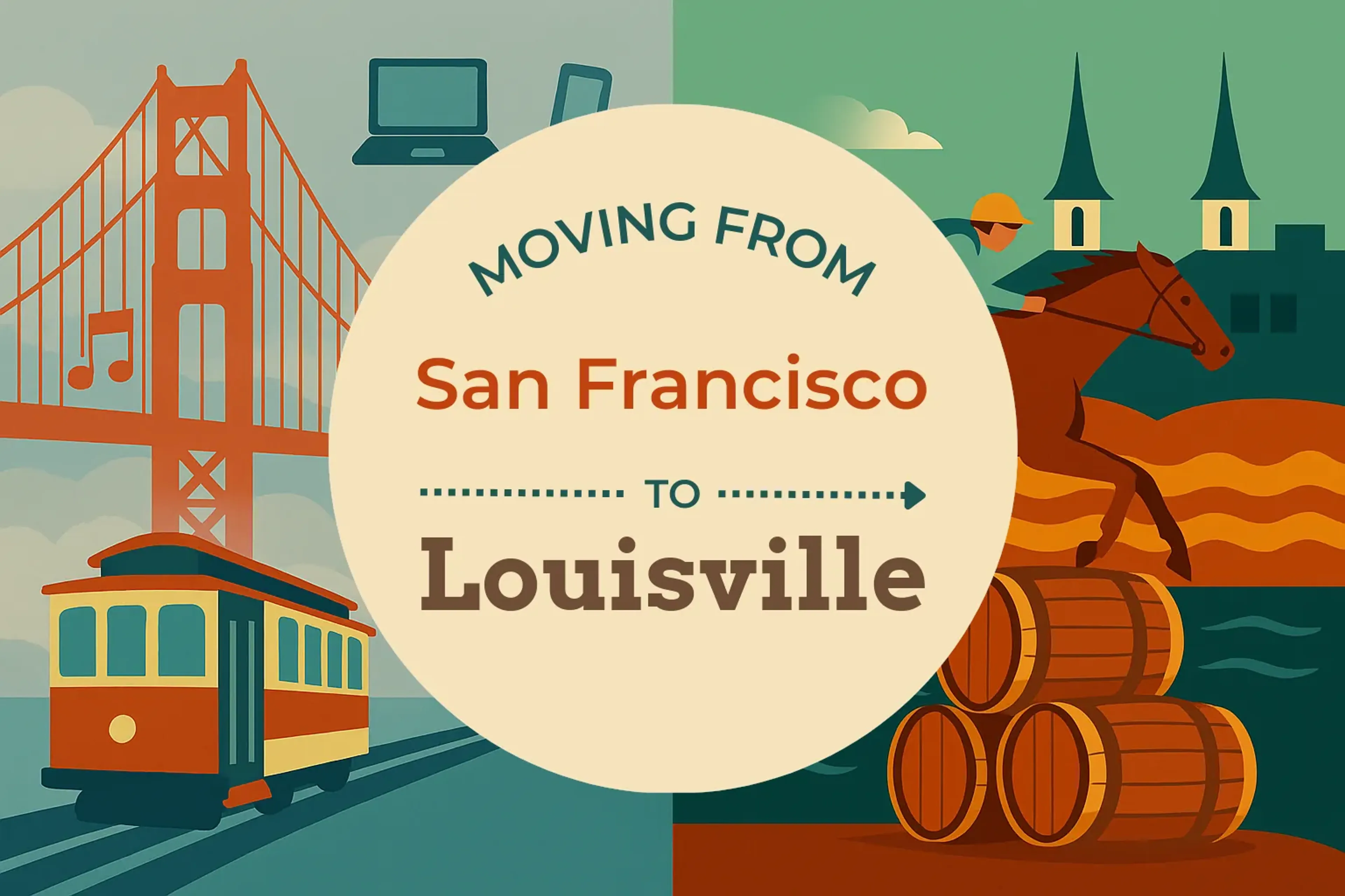 Side-by-side comparison of San Francisco to Louisville moving companies