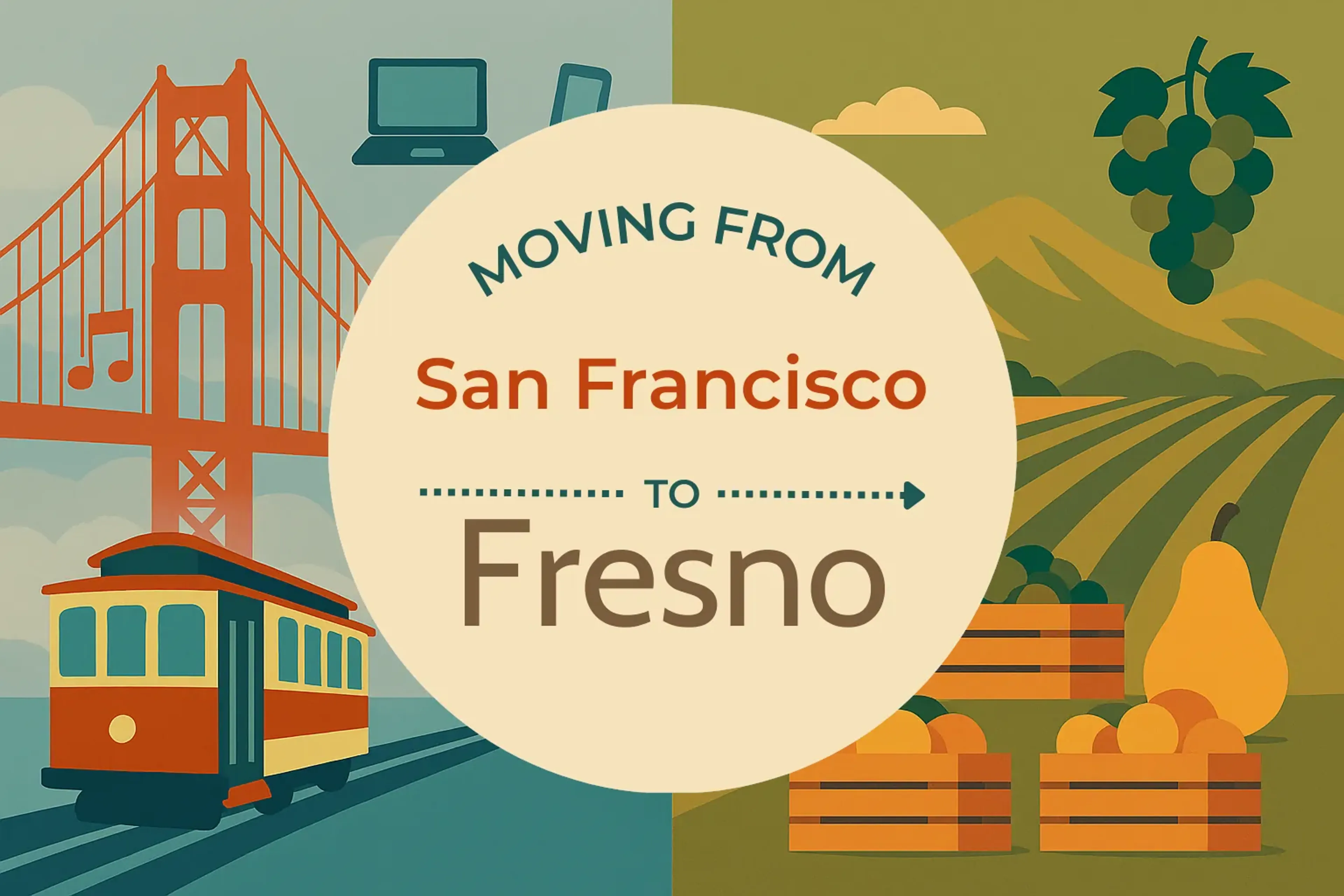 Side-by-side comparison of San Francisco to Fresno moving companies