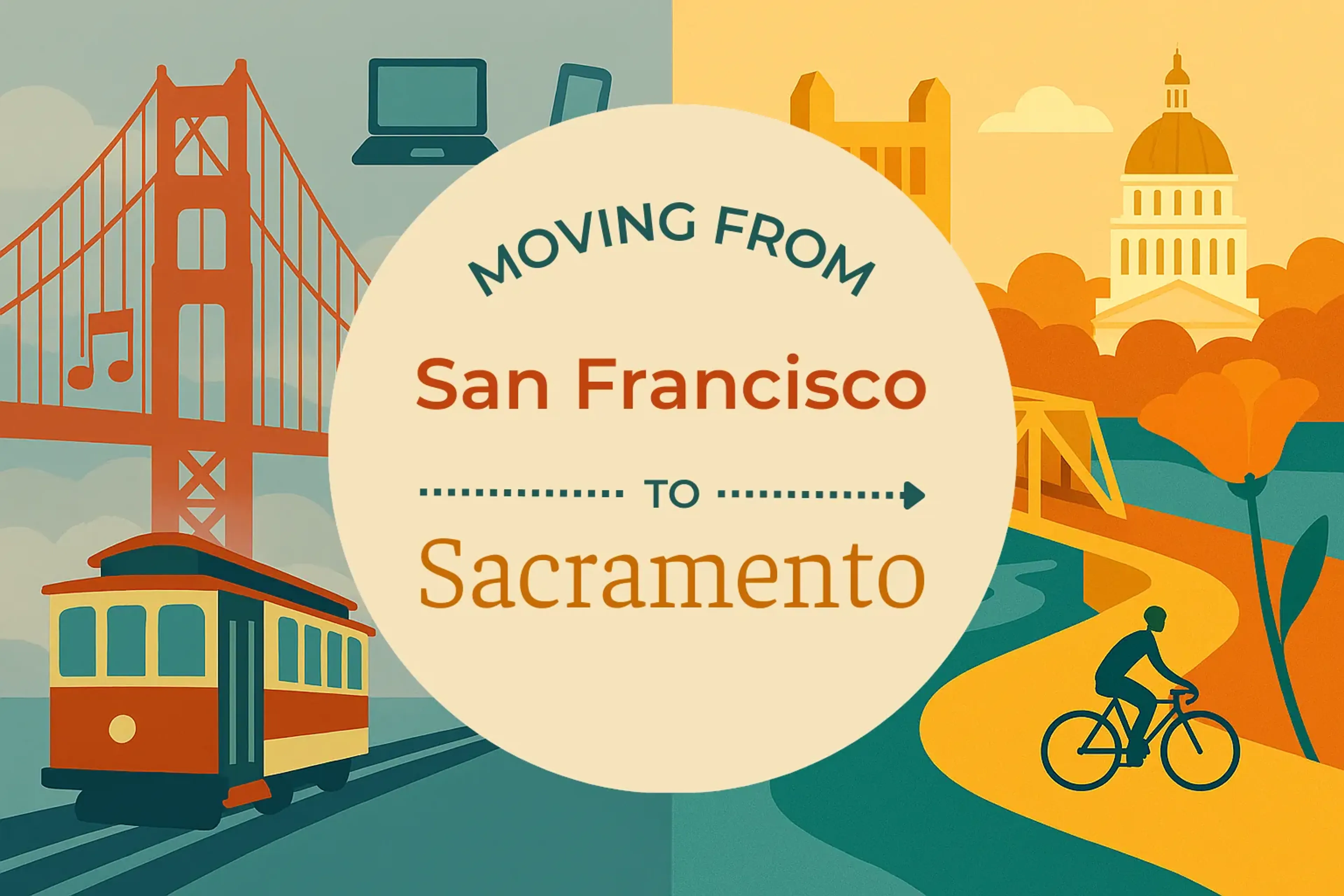 Side-by-side comparison of San Francisco to Sacramento moving companies