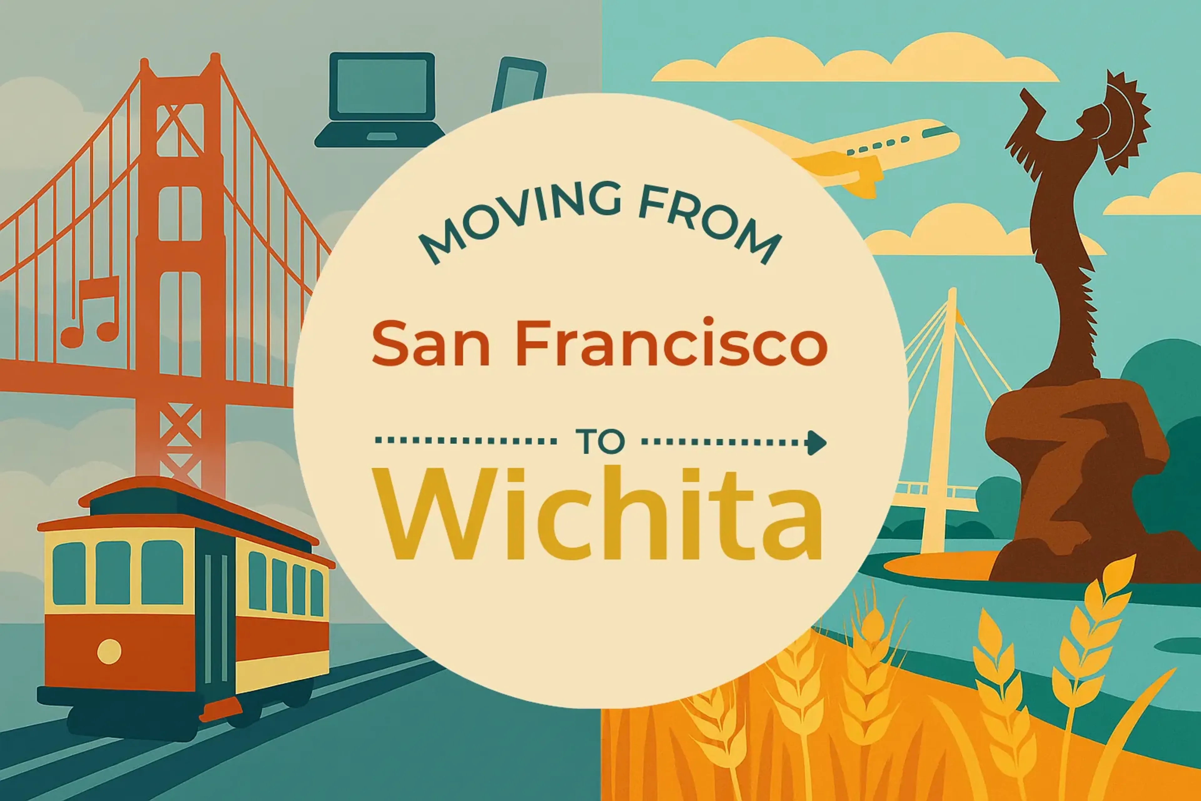 Side-by-side comparison of San Francisco to Wichita moving companies